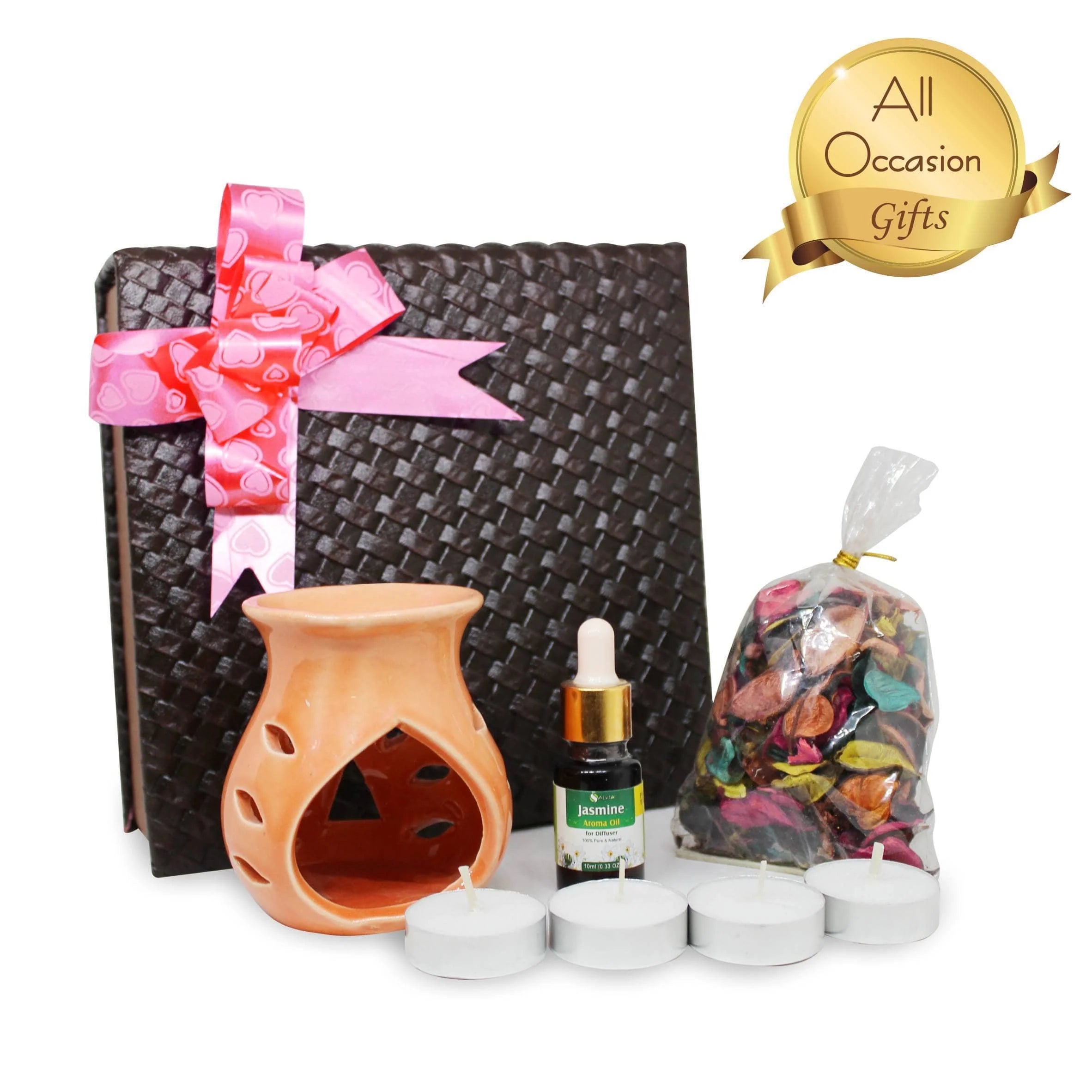Salvia Gifts,Aromatherapy Combo Jasmine Oil with Ceramic Diffuser Gift Combo