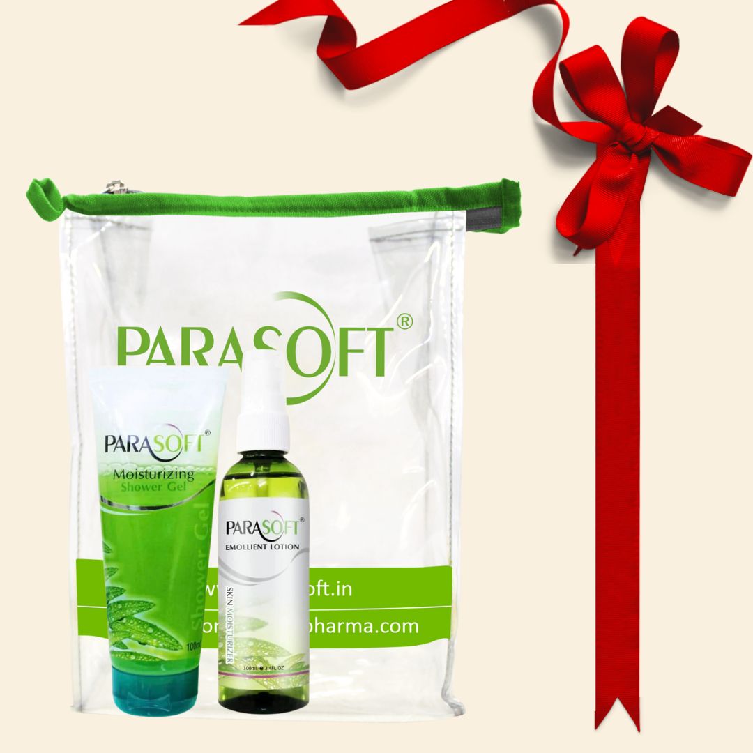 shoprythmindia Dry Skin Care Combo Parasoft Emollient Lotion & Shower Gel Gift Combo Kit