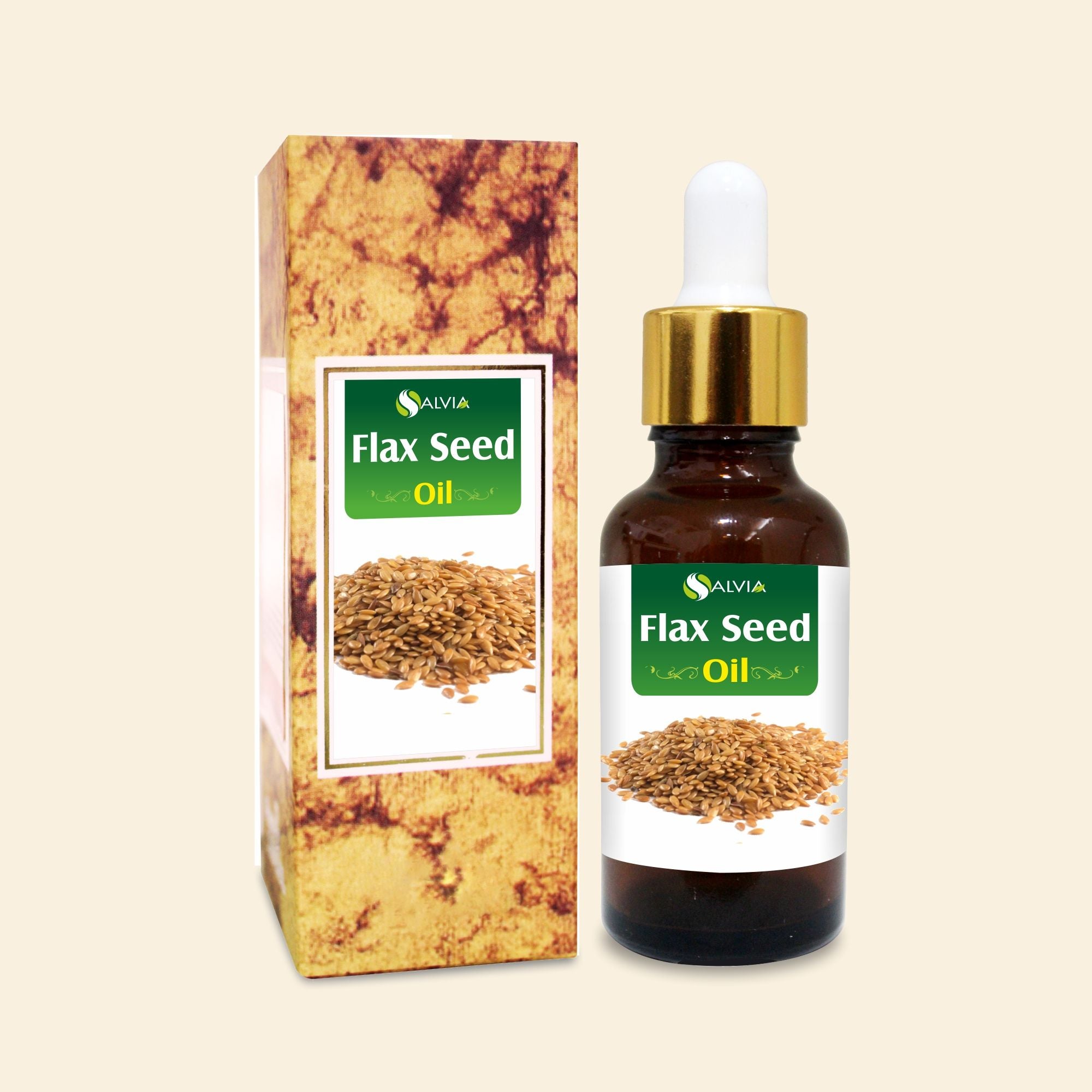 Salvia Natural Carrier Oils Flax Seed Oil (Linum Usitatissimum) Pure & Natural Carrier Oil