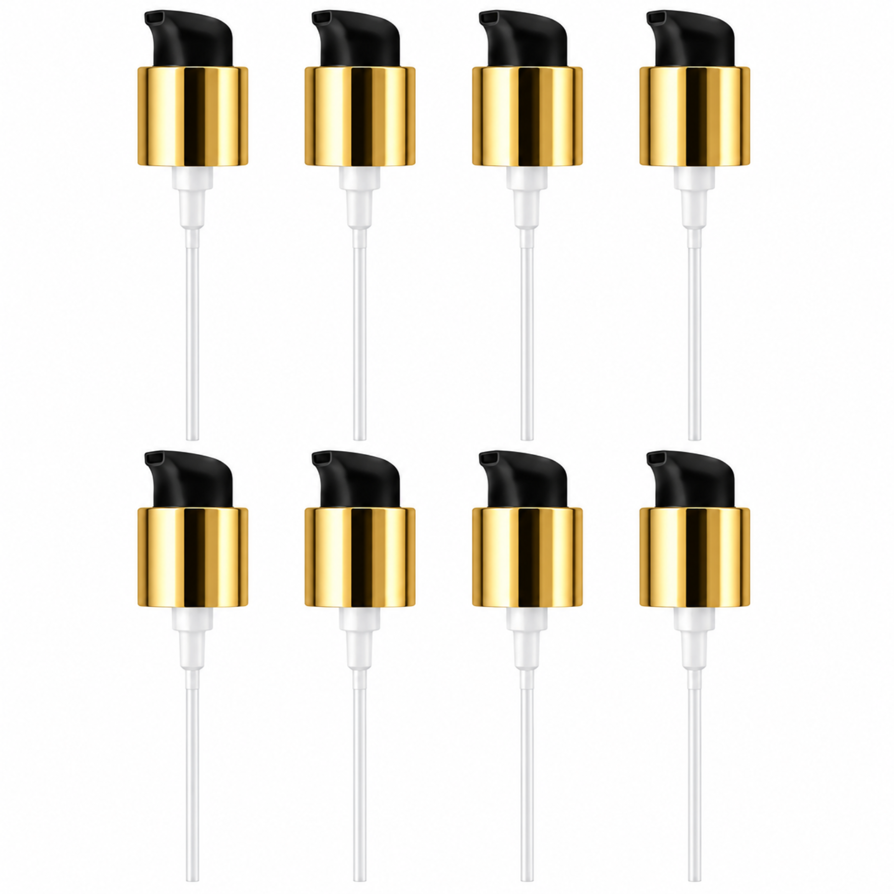 Gold Pump Dispenser Bottles 100ml