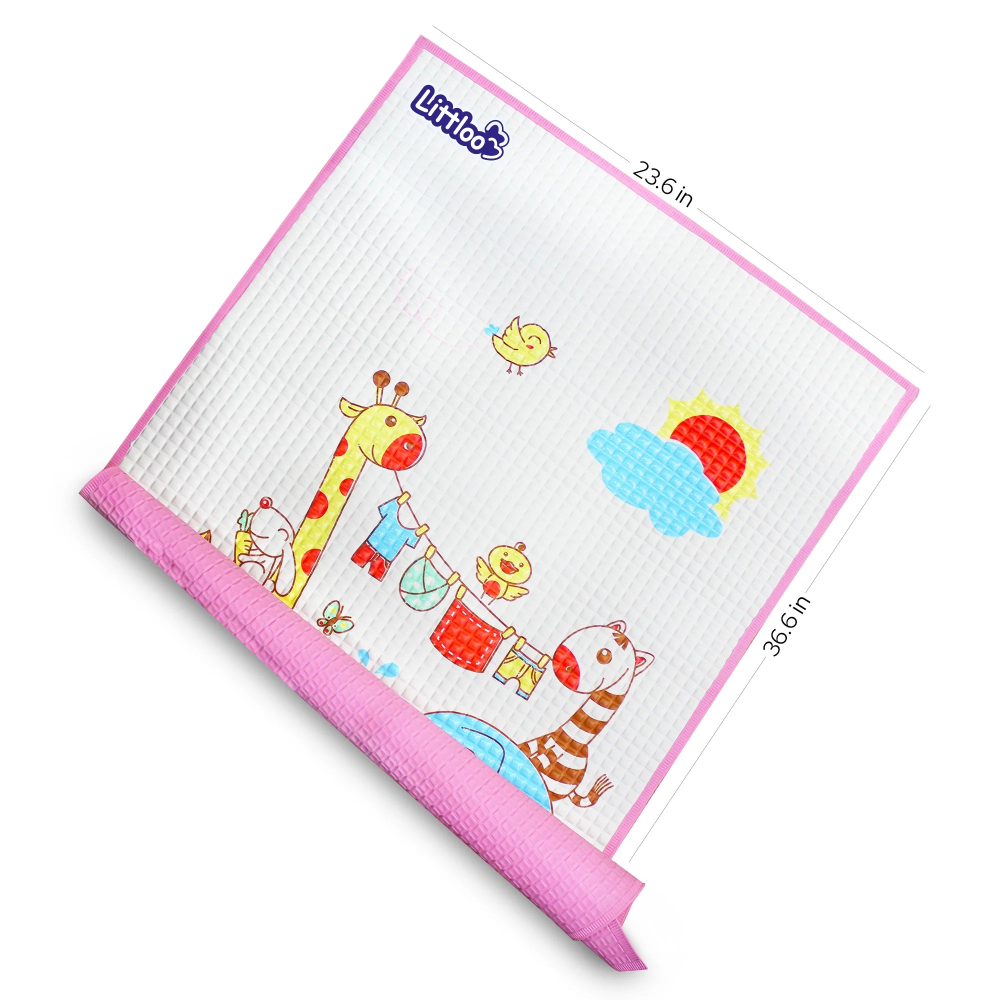 Littloo Air Filled Cot Sheet (Multicolor)