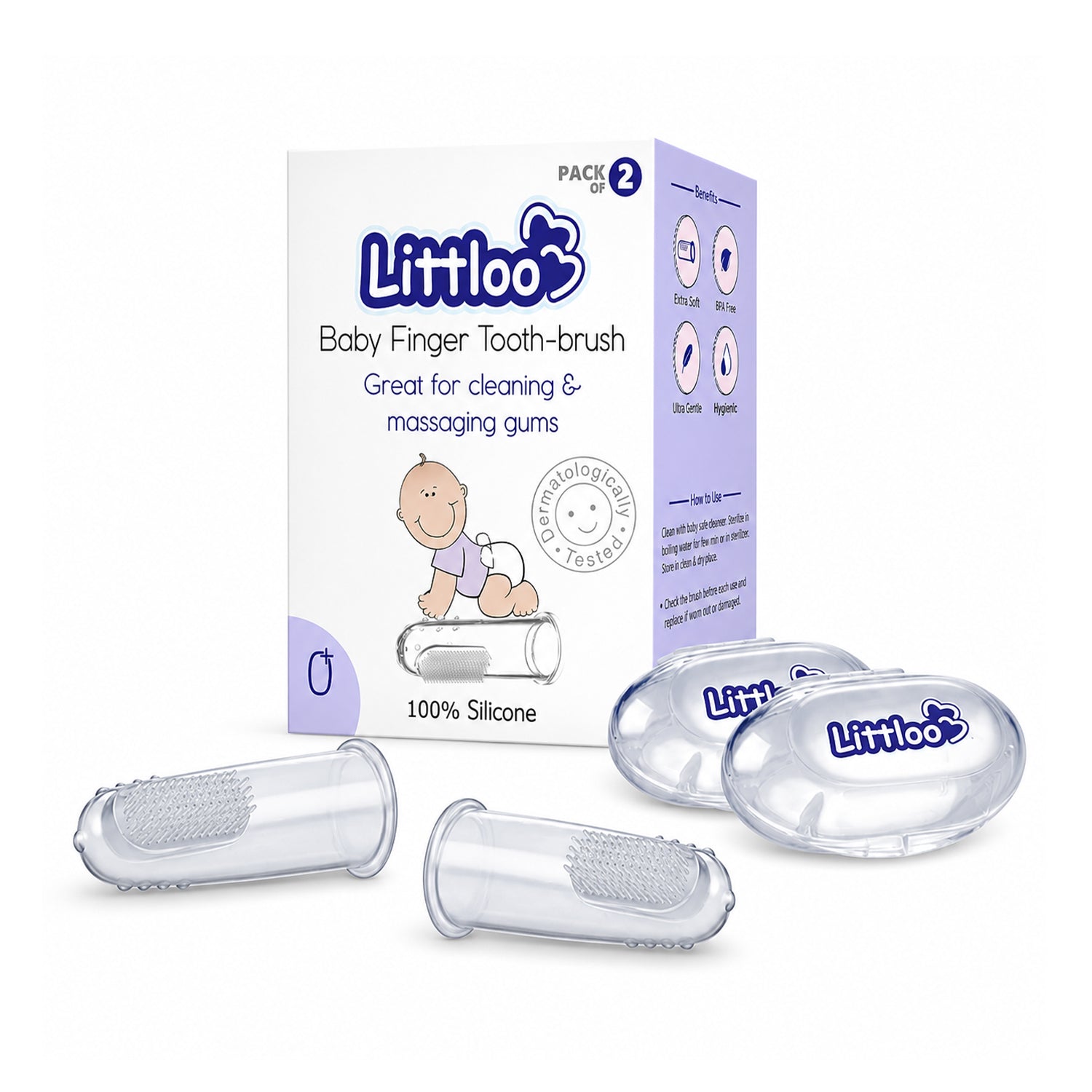 Baby Finger Toothbrush Pack of 2
