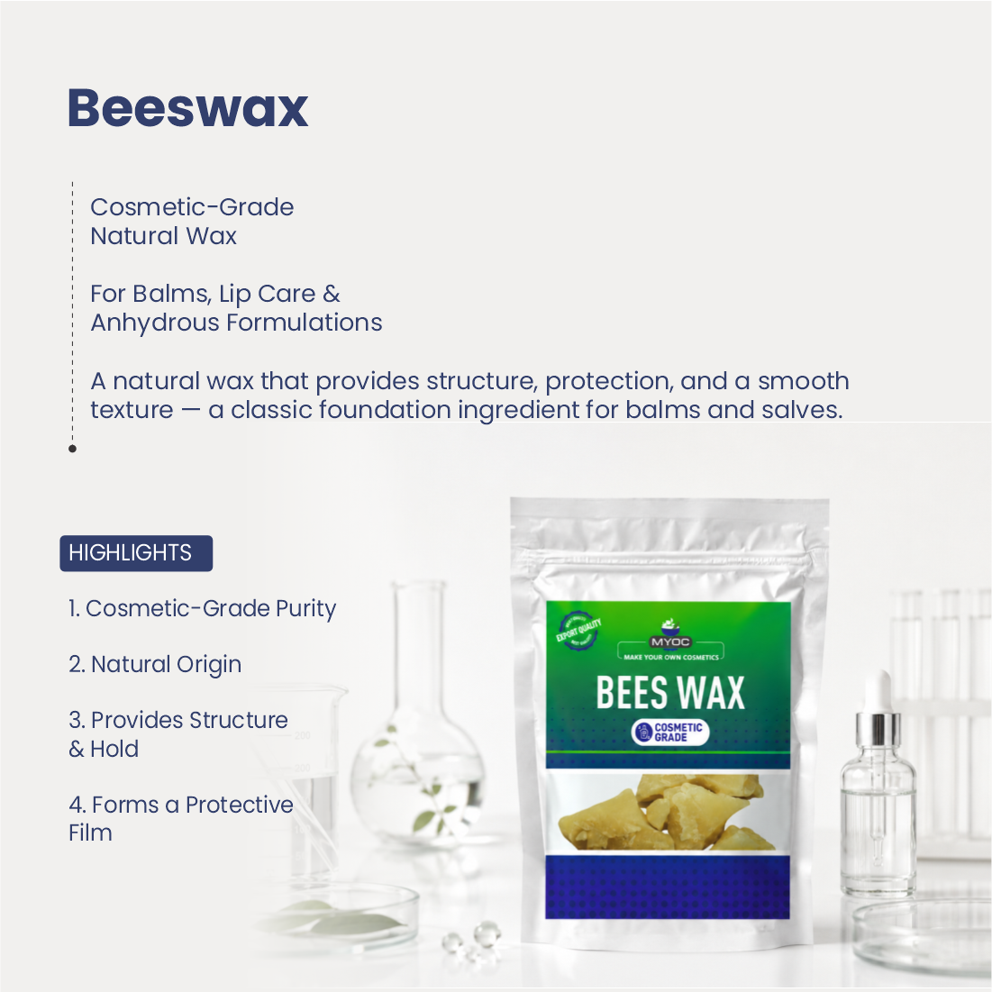Myoc Pure Raw Beeswax