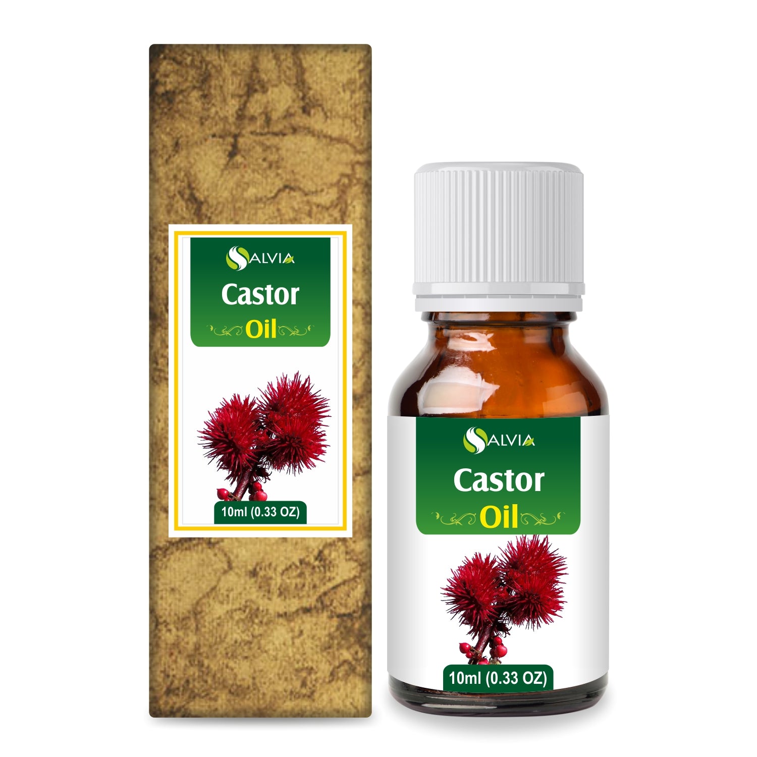 Castor Oil (Ricinus communis) 100% Natural Carrier Oil