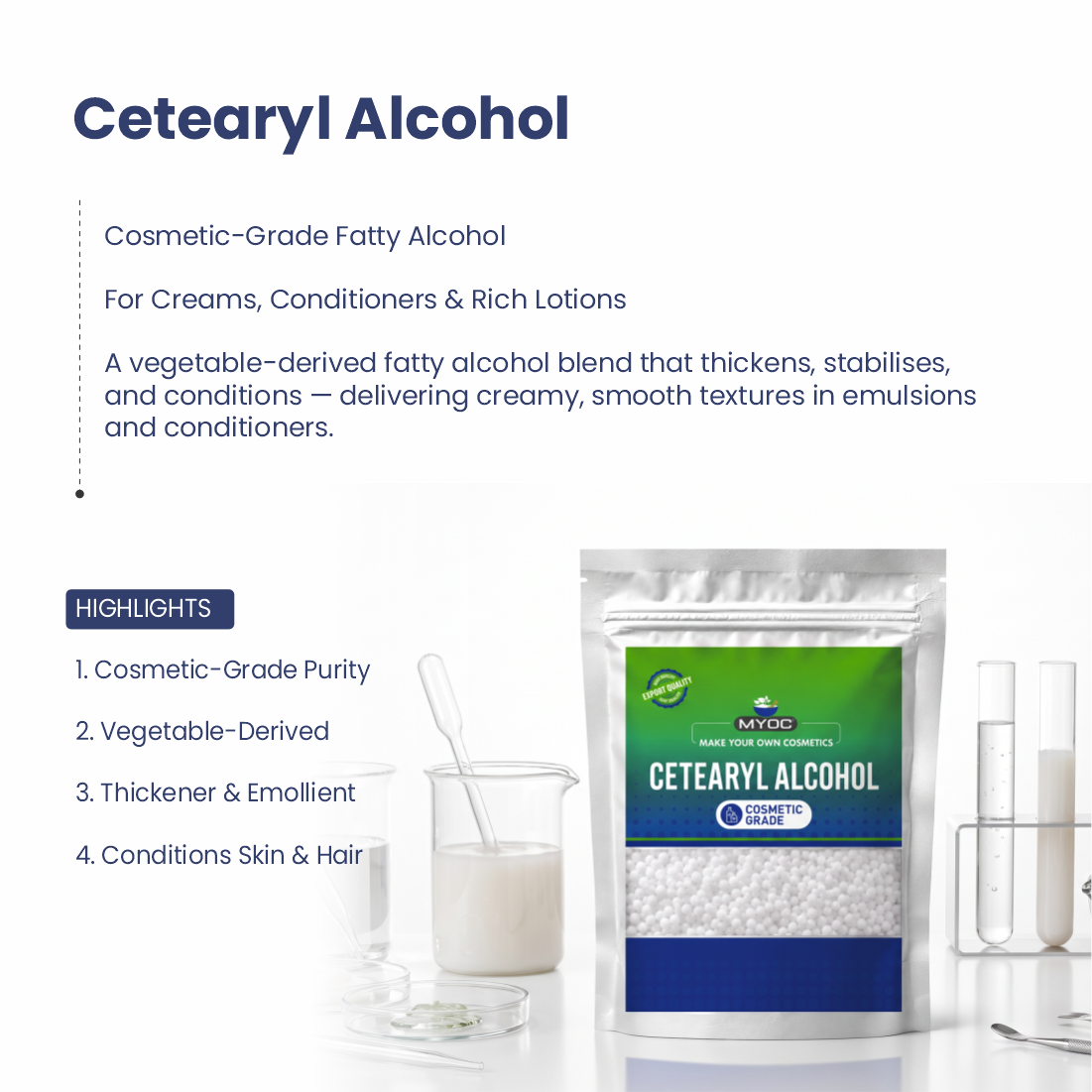 Cosmetic Grade Cetearyl Alcohol