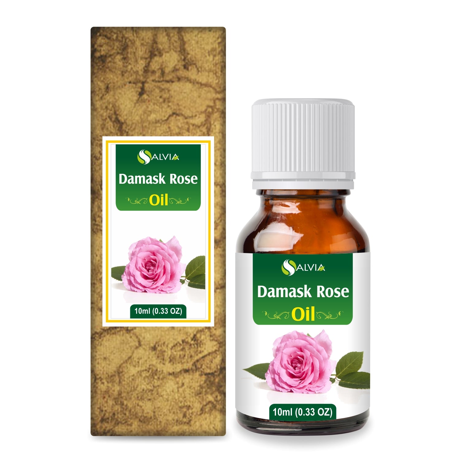Salvia Damask Rose Essential Oil 10ml to 25L, Skin Rejuvenation, Oil Balance, Soothing Hydration