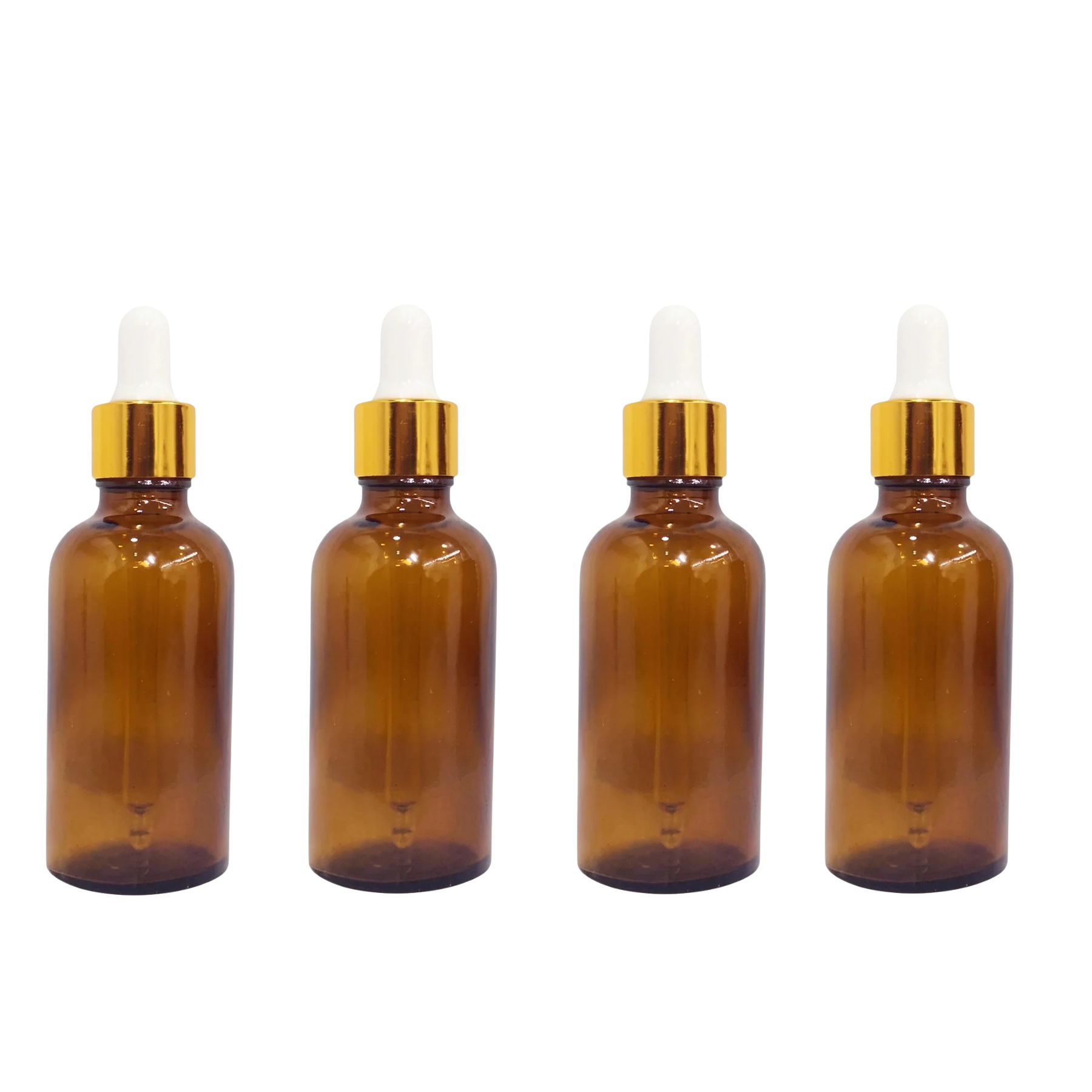 Glass Amber bottle with golden dropper & Funnel 18MM 30ML