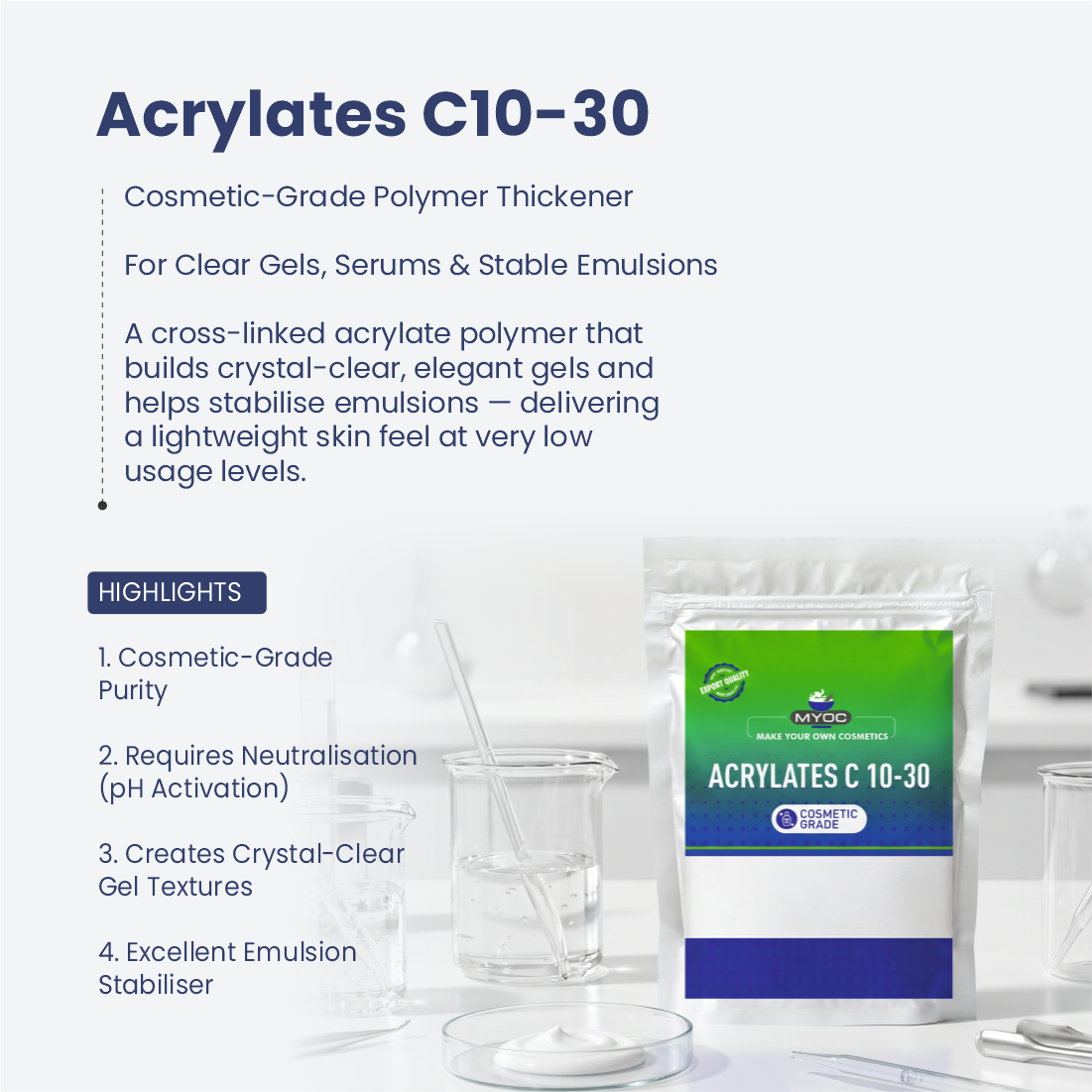 Creates a Crystal clear gel texture