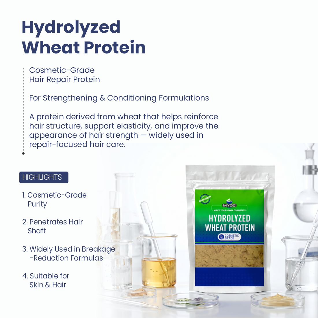 Hydrolysed wheat protein