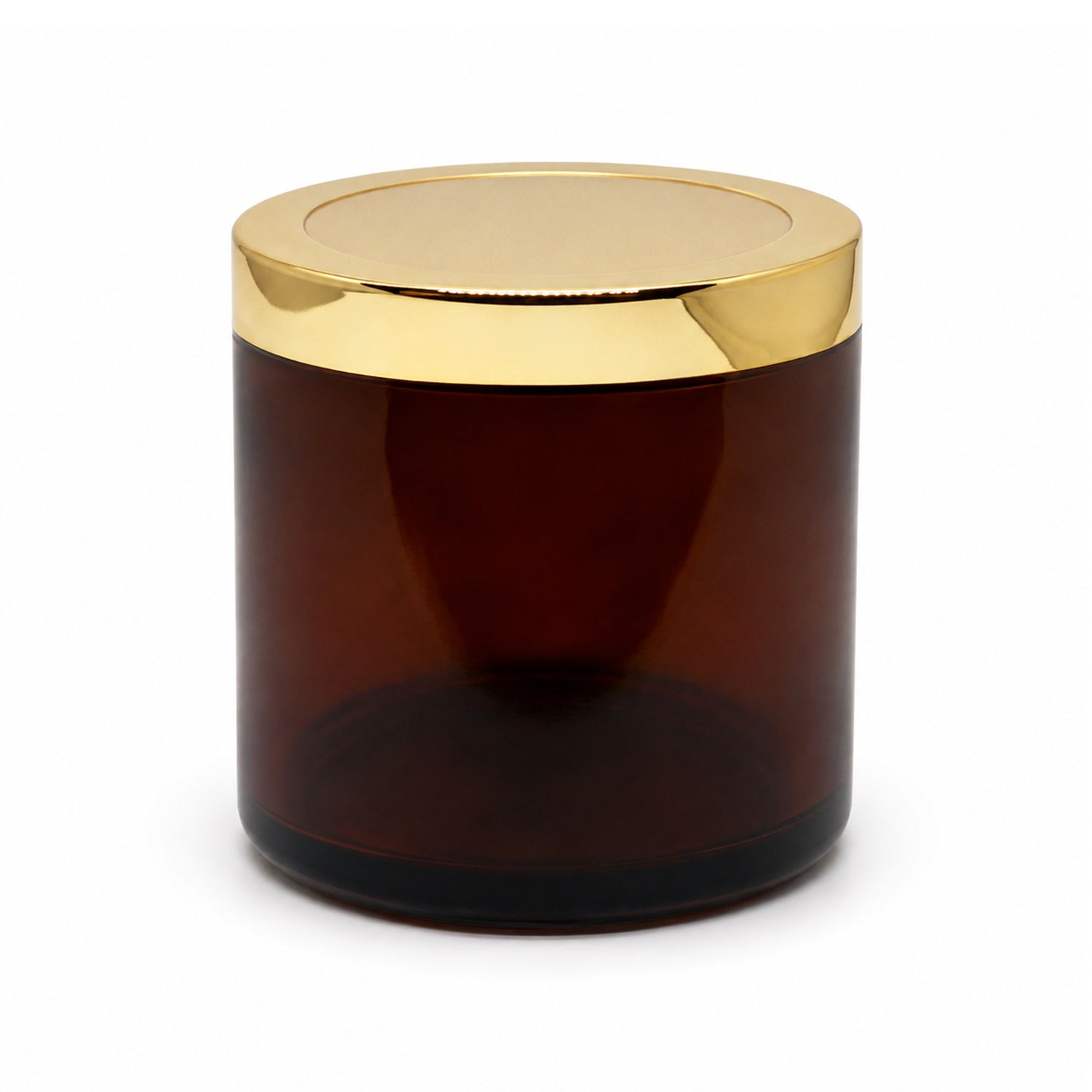 MYOC Amber San Jars with Golden Cap Inner lid for Creams, Gel, Body Scrub Butter, DIY Cosmetic Use, Storage Jar- 100gm (Pack of 4)