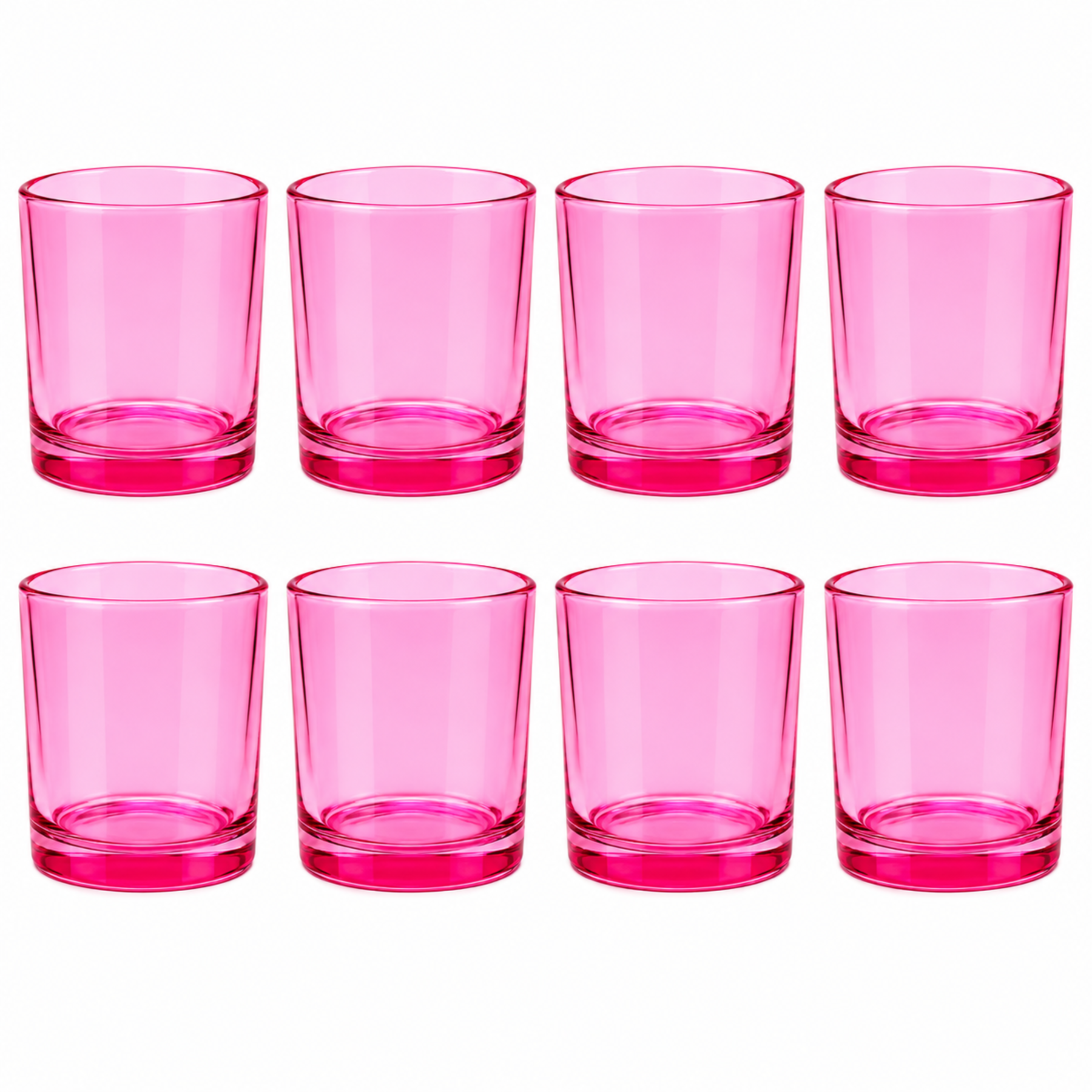 Pink Glass Candle Jar