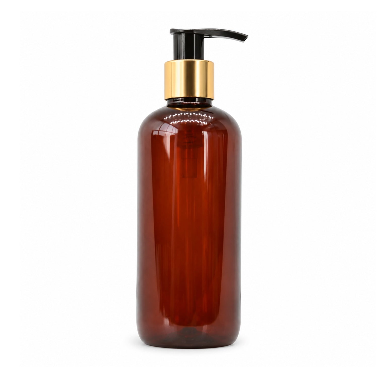 PET golden cap pump bottle 300ml