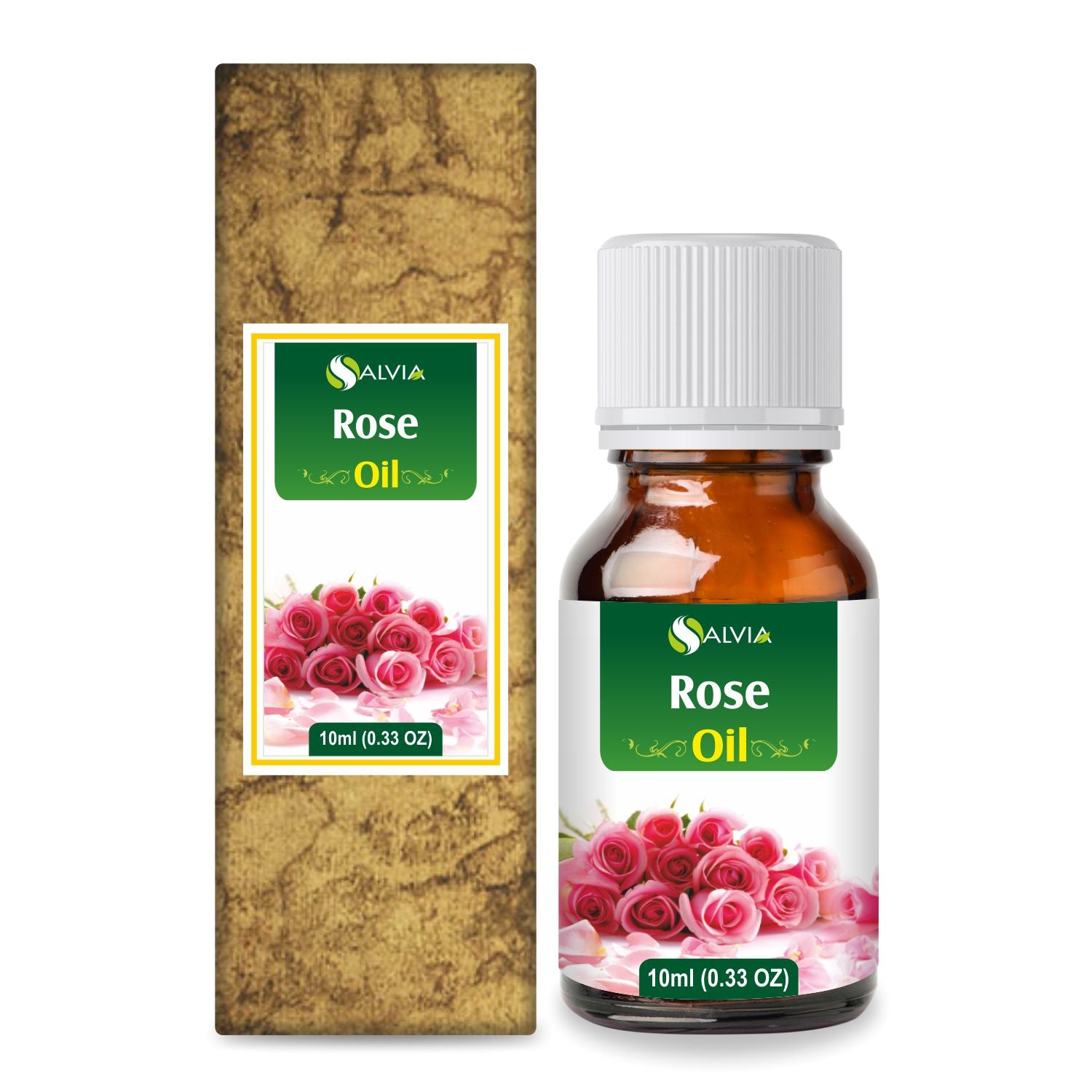Salvia Rose Essential Oil (Rosa Damascena) 10ml to 25L, Skin Hydration, Anti-Aging, Scar Fading