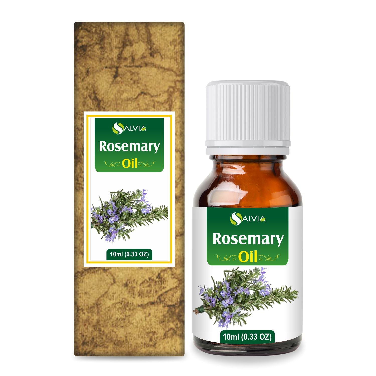 Salvia Rosemary Essential Oil 10ml to 25L, Hair Growth Booster, Scalp Stimulating, Blemish Care