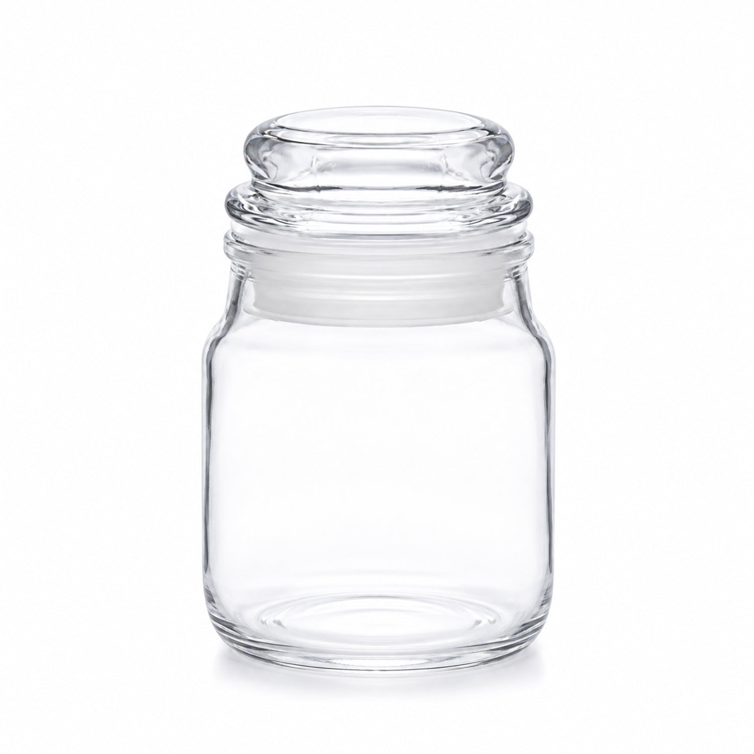 Transparent Glass Jar with Lid
