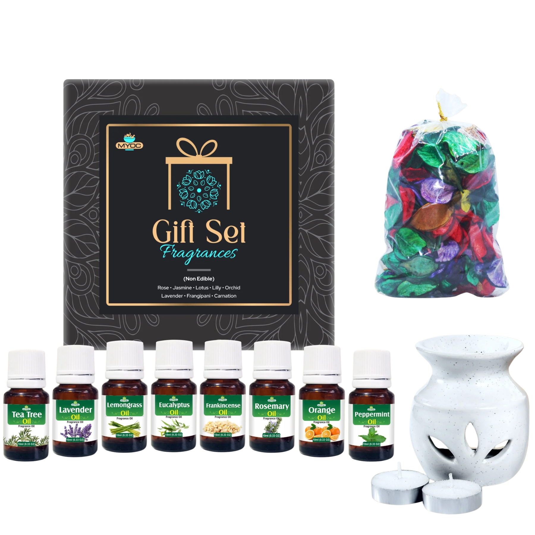Essential Oils Gift Combo Kit (Set of 8)
