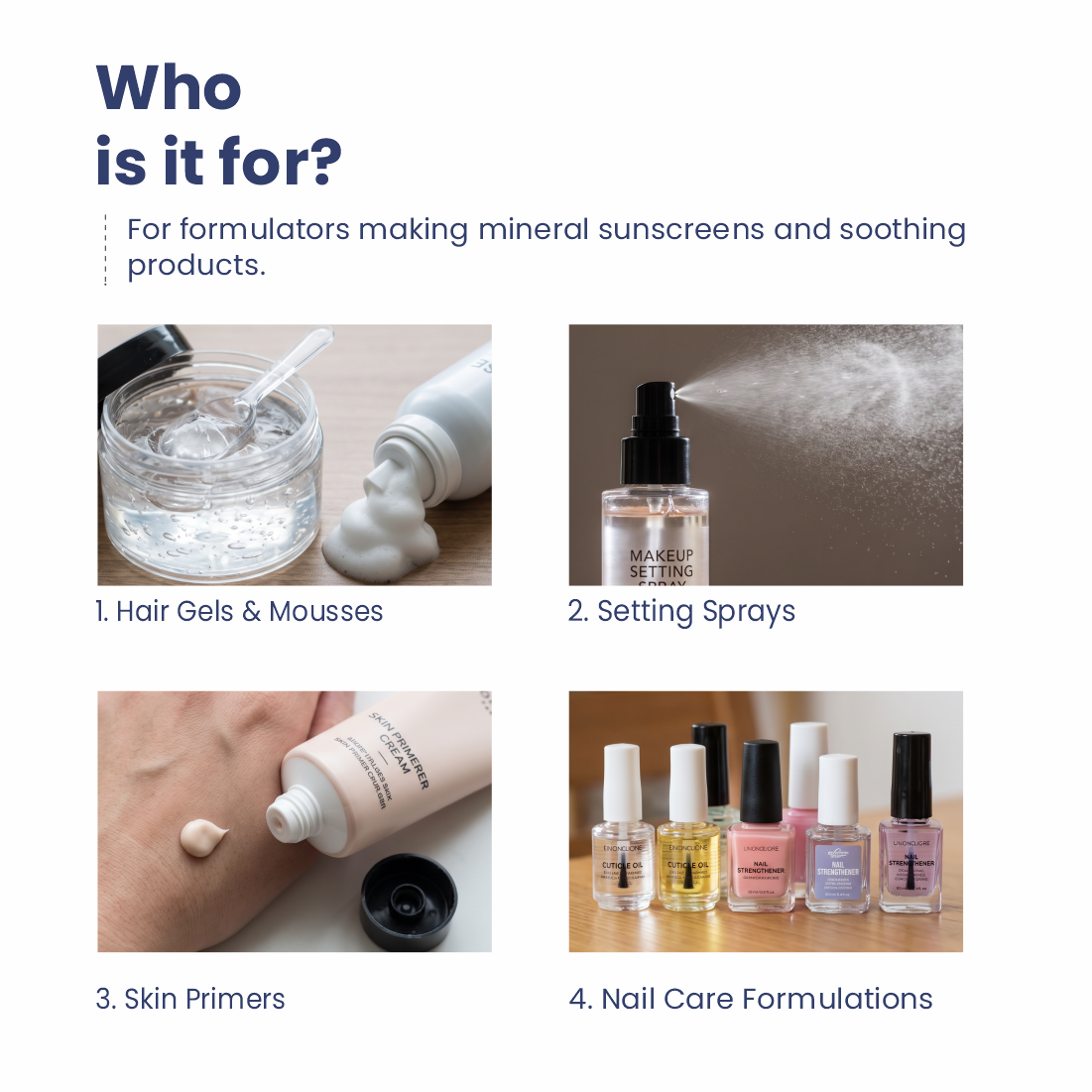Setting Sprays, Skin Primers, Nail Care