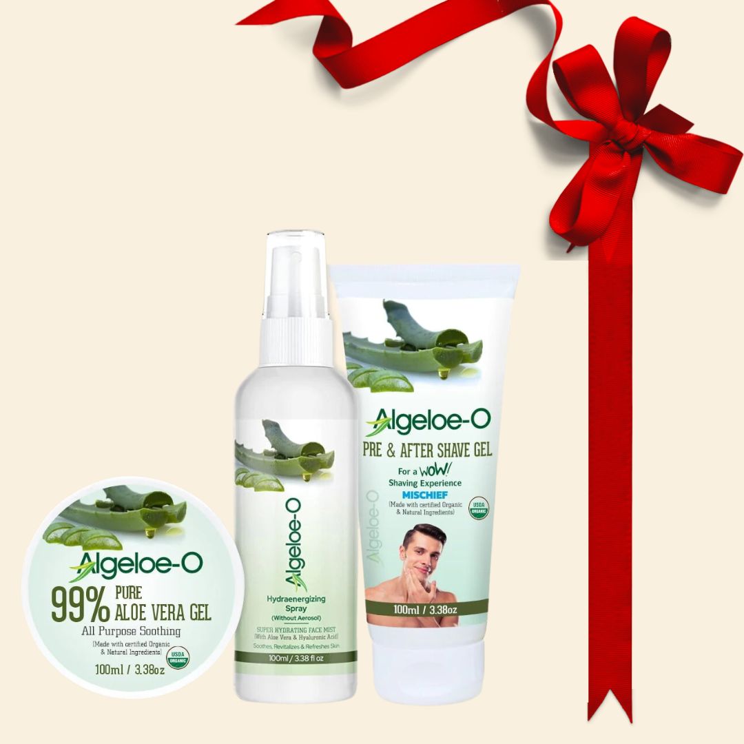 Algeloe-O Men's Grooming,SkinCare Combo Grooming Gift Combo Kit For Men