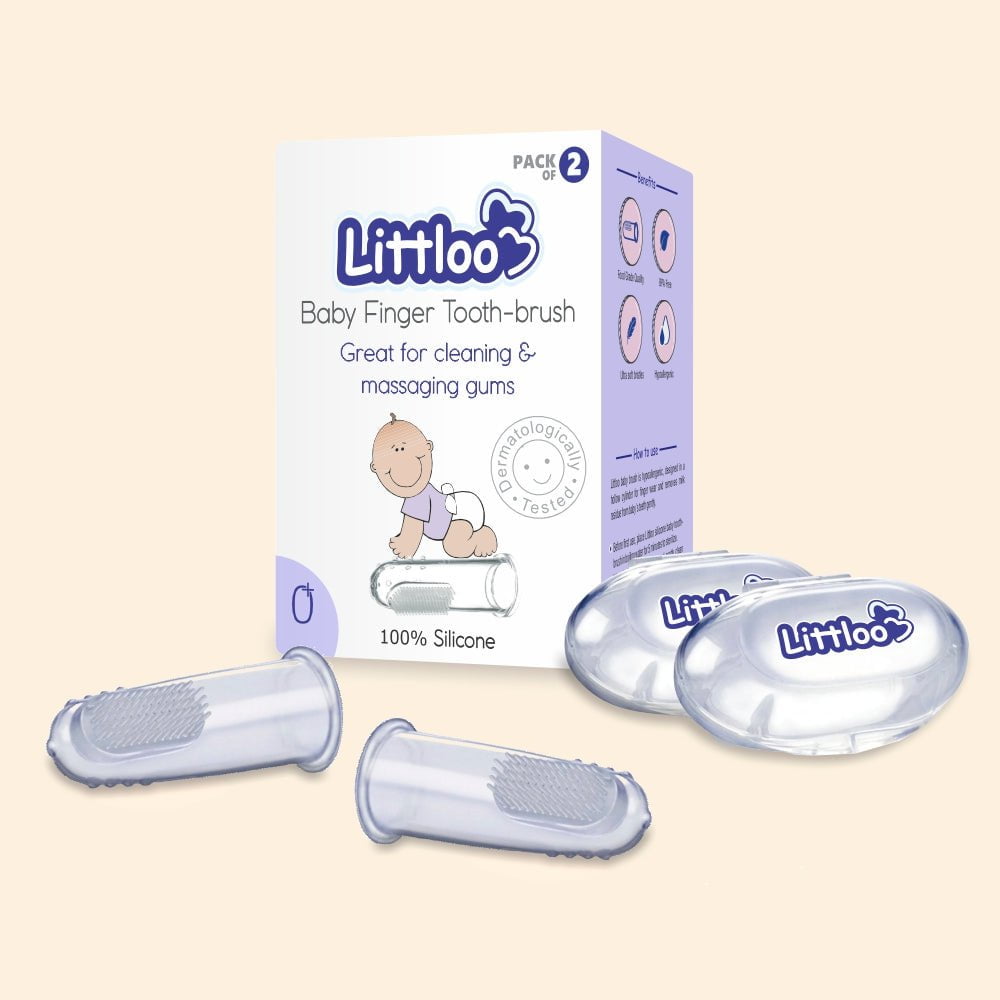 Littloo Littloo Baby Finger Toothbrush Pack of 2