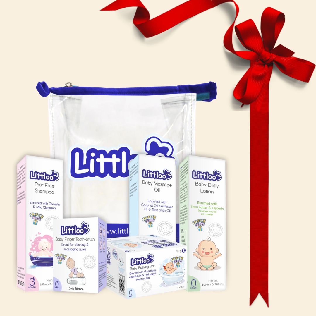 Littloo Littloo Gift Combo Kit Littloo Baby Care Gift Combo Kit