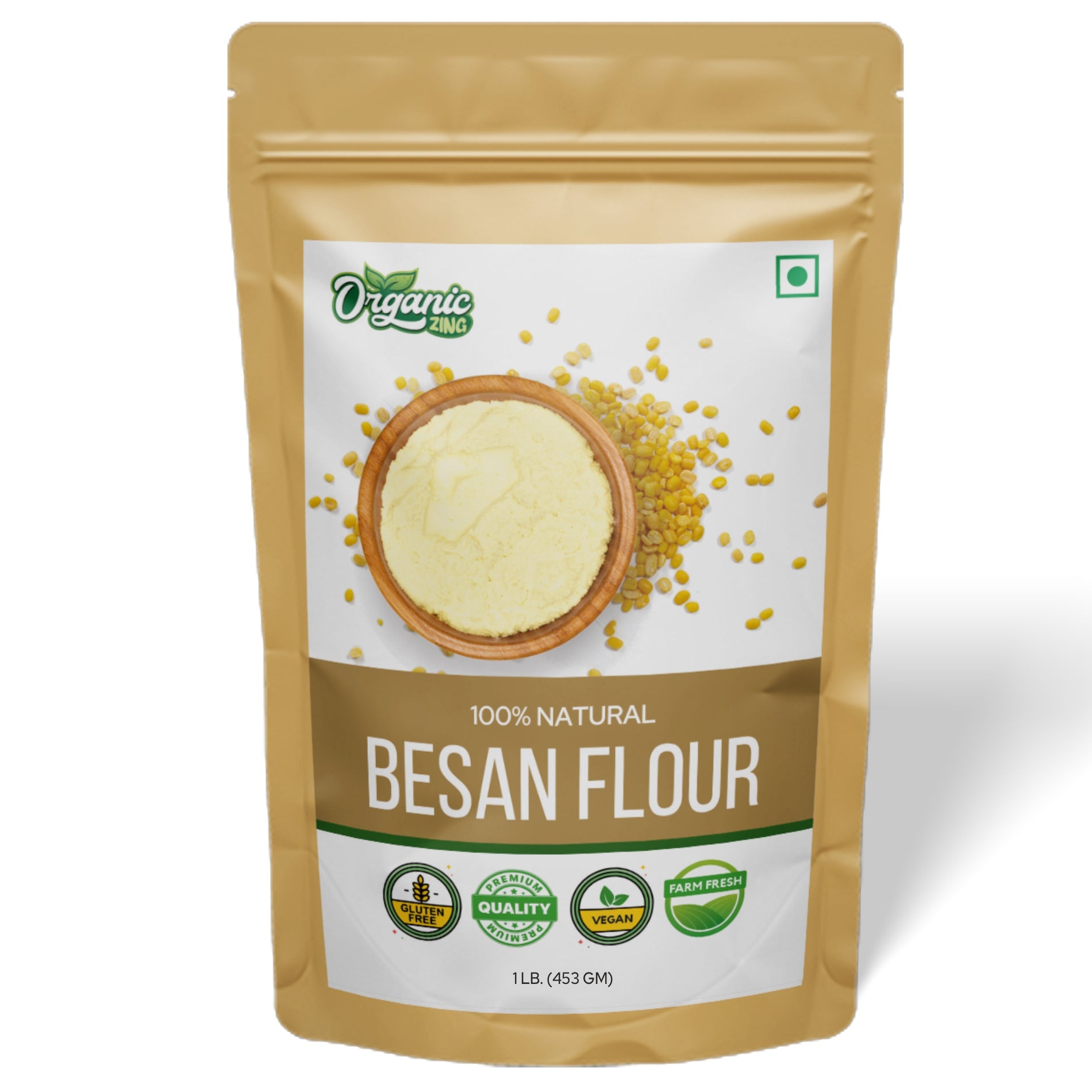 Organic Zing Organic Flours 453g Organic Zing Besan Flour