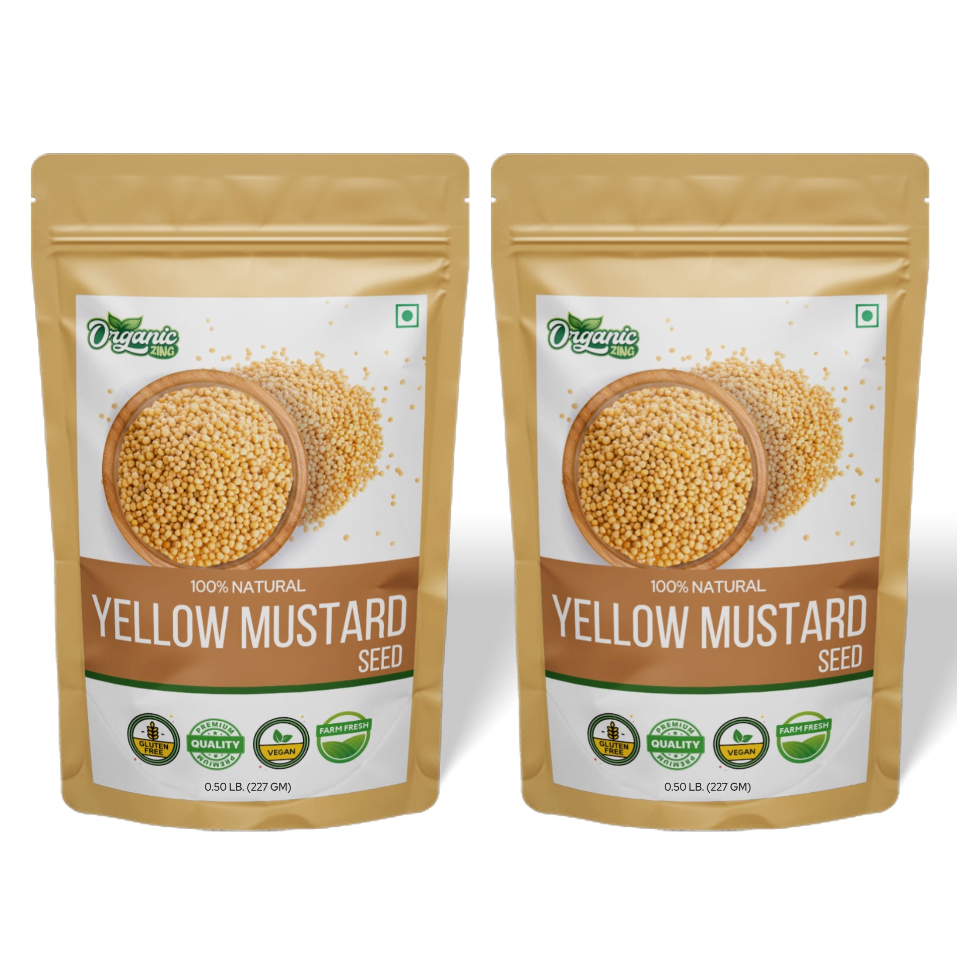 Organic Zing Organic Seeds Organic Yellow Mustard Seeds