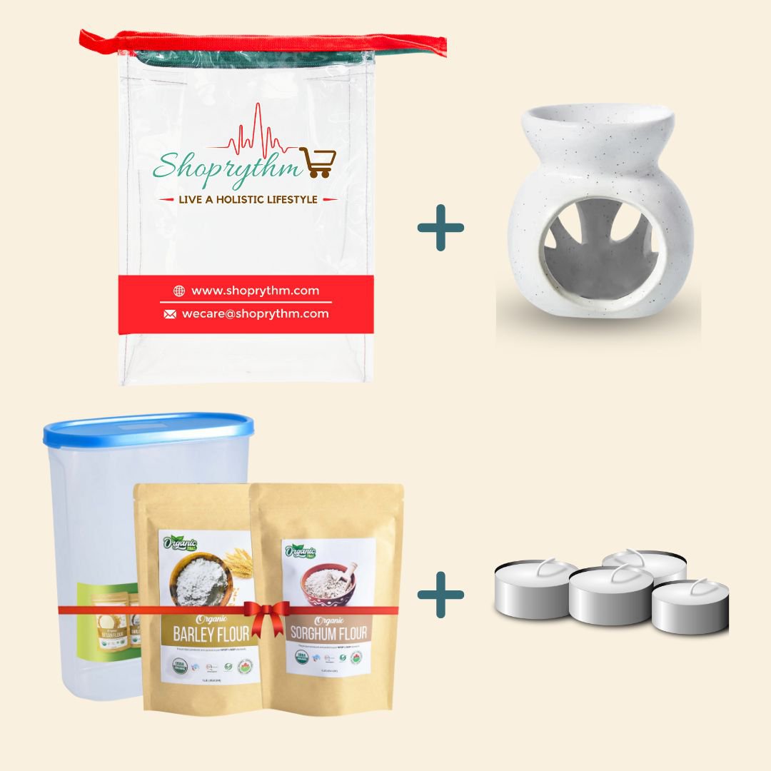 Organiczing Combo Kit Organiczing Combo Kit Organic Barley Flour & Sorghum Flour Gift Kit With Attractive Jar