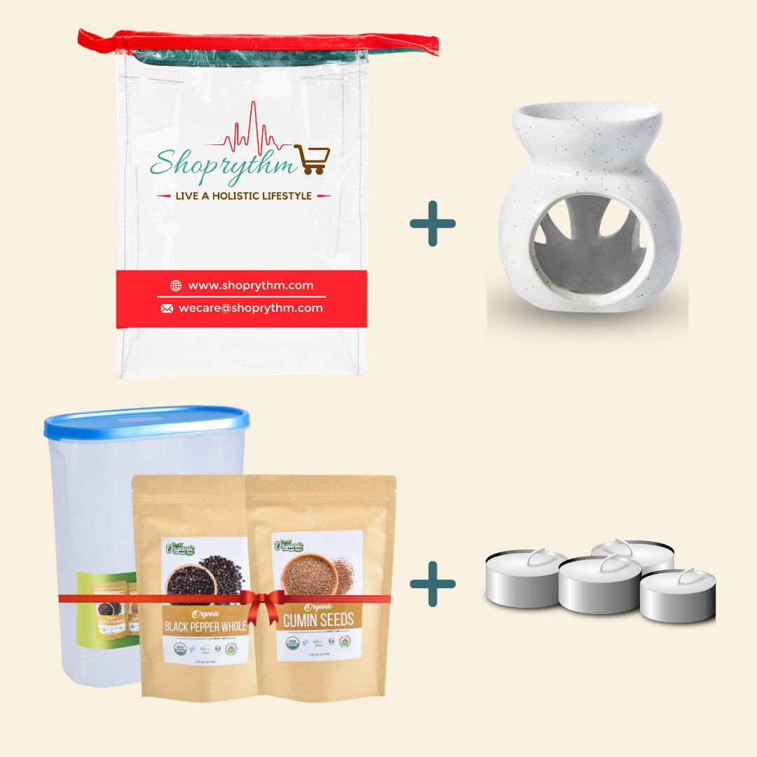 Organiczing Combo Kit Organiczing Combo Kit Organic Black Pepper Whole and Cumin Seed Gift Combo with Attractive Jar