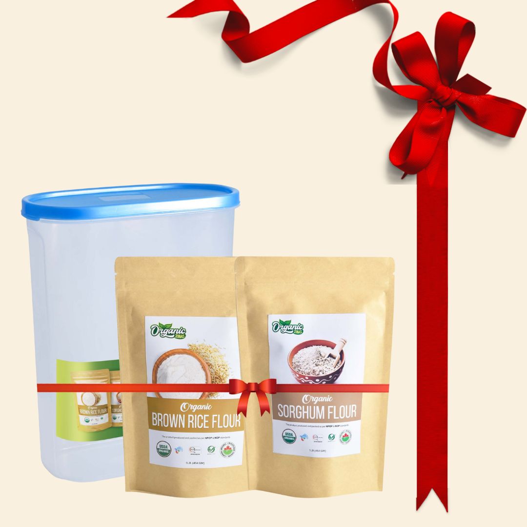 Organiczing Combo Kit Organiczing Combo Kit Organic Brown Rice & Sorghum Flour Gift Combo with Attractive Jar
