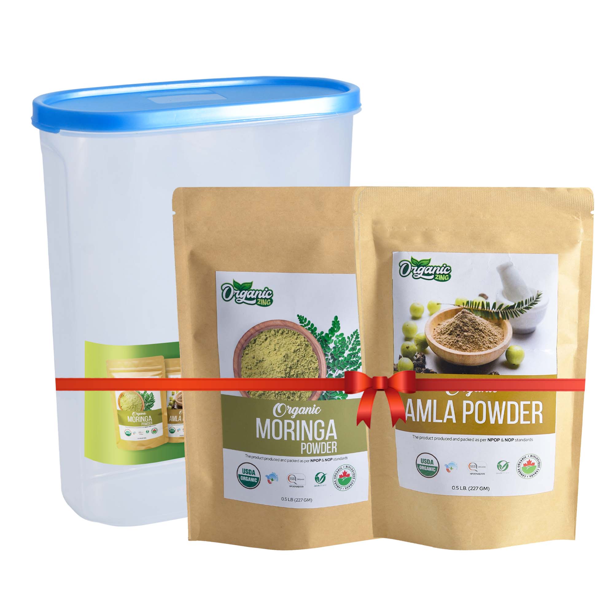 Organiczing Combo Kit Organiczing Combo Kit Organic Moringa Powder & Organic Amla Powder Gift Combo With Attractive Jar
