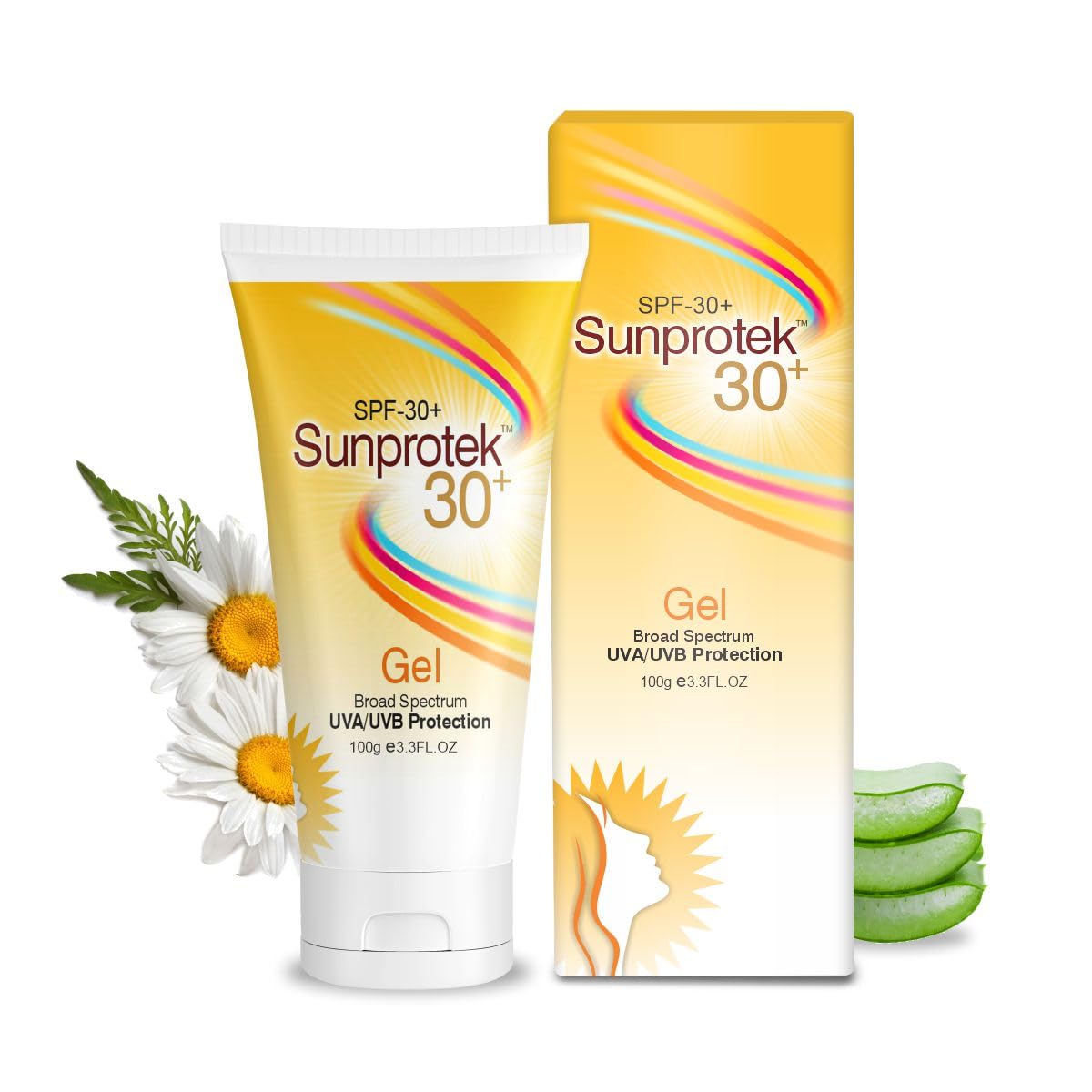 Salve Sun Care,Sunprotek,Sunscreen Gel Pack of 1 Sunprotek 30+ Gel Uva/Uvb Protection 100g