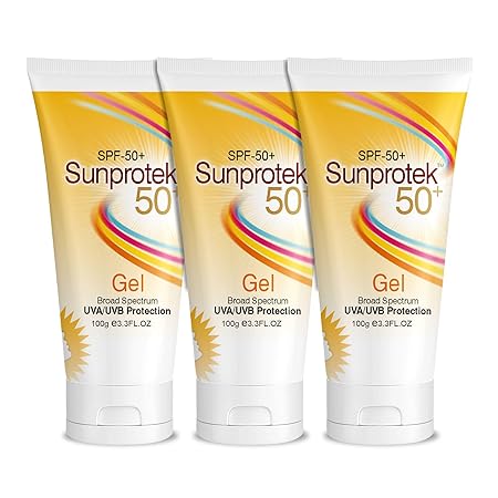 Salve Sunprotek,Father's day Pack of 3 Sunprotek SPF 50+ Sunscreen Gel With UVA/UVB protection