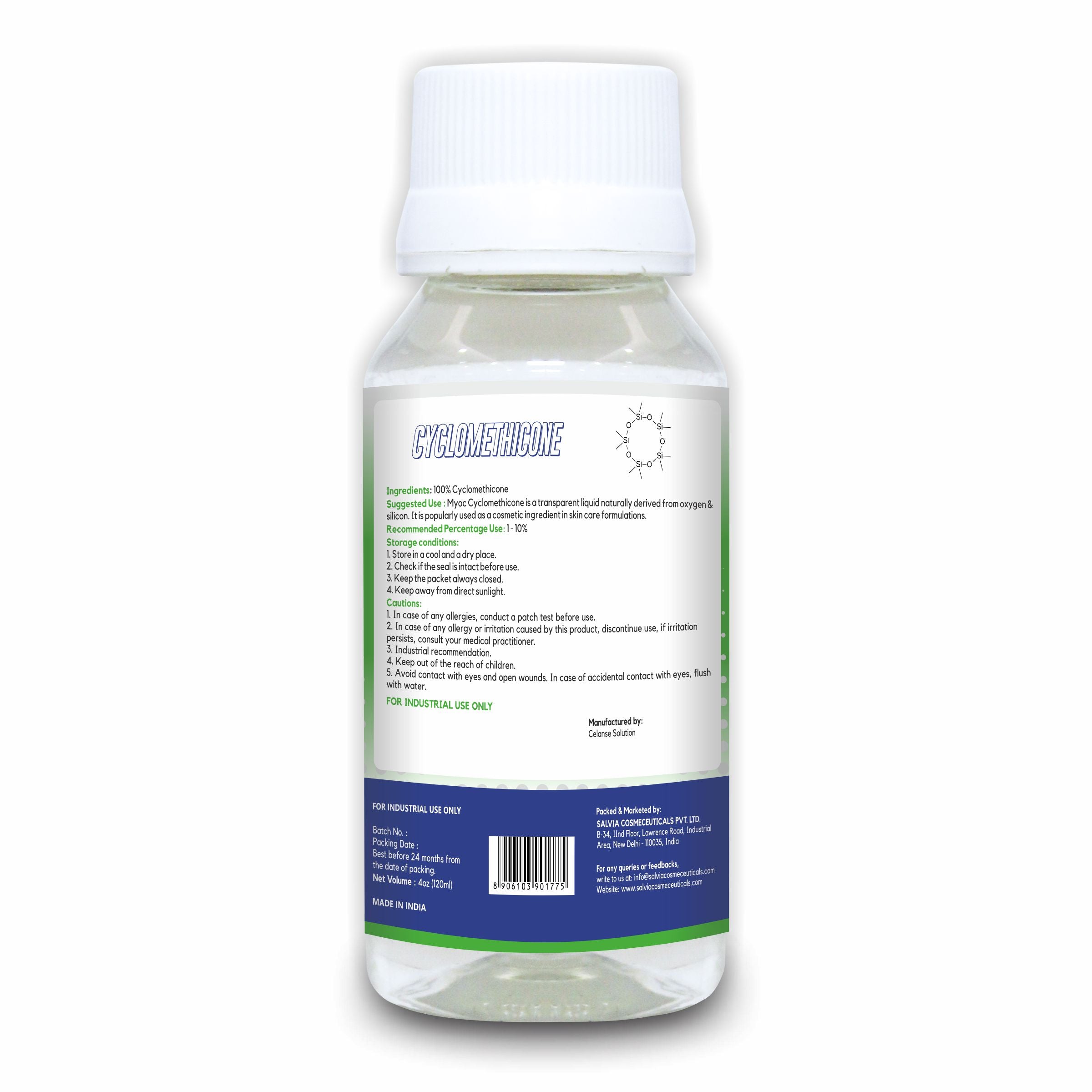 Salvia Cosmetic Raw Material,Emollients Cyclomethicone Liquid