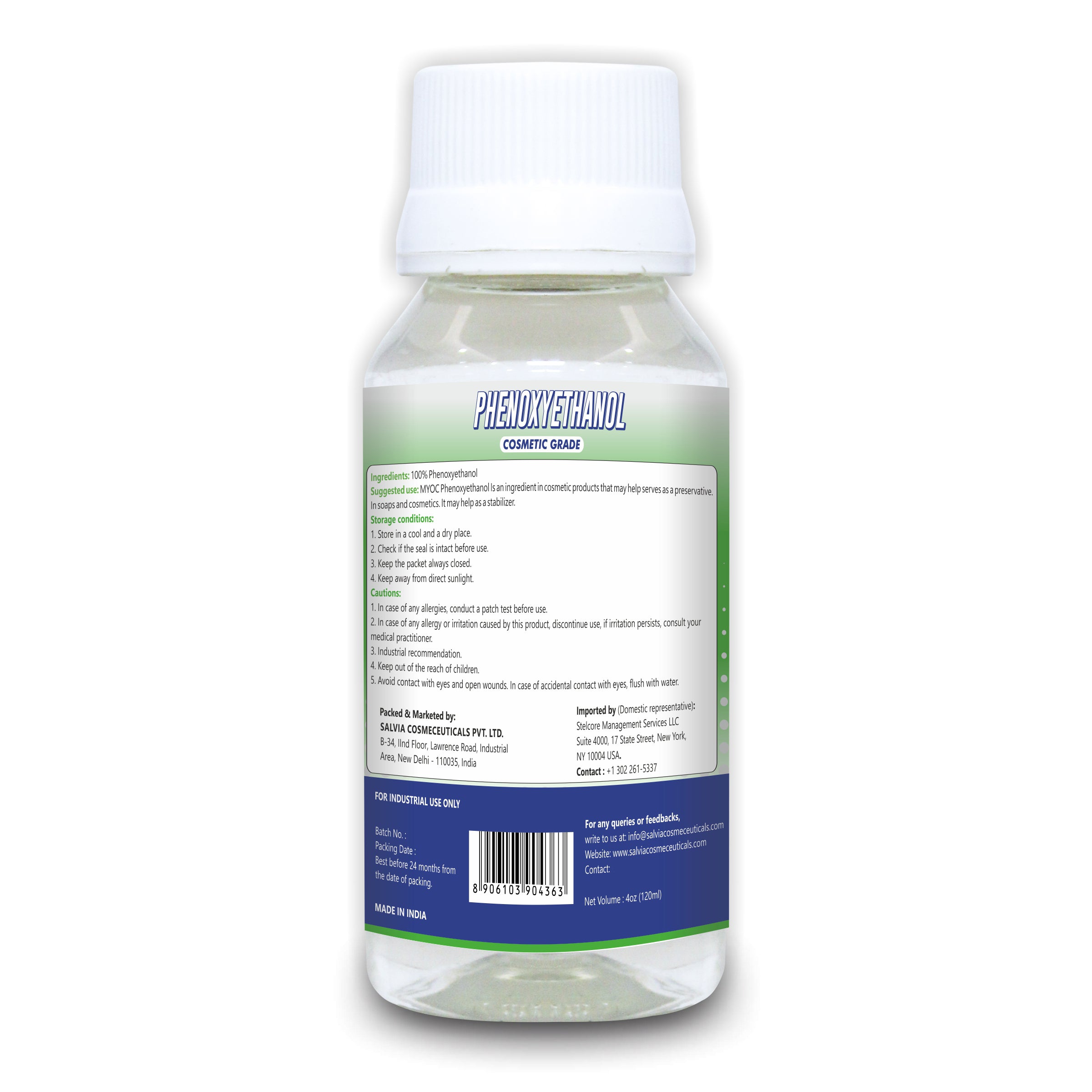 Salvia Cosmetic Raw Material,Preservatives & Stabilizers Phenoxyethanol for Skin