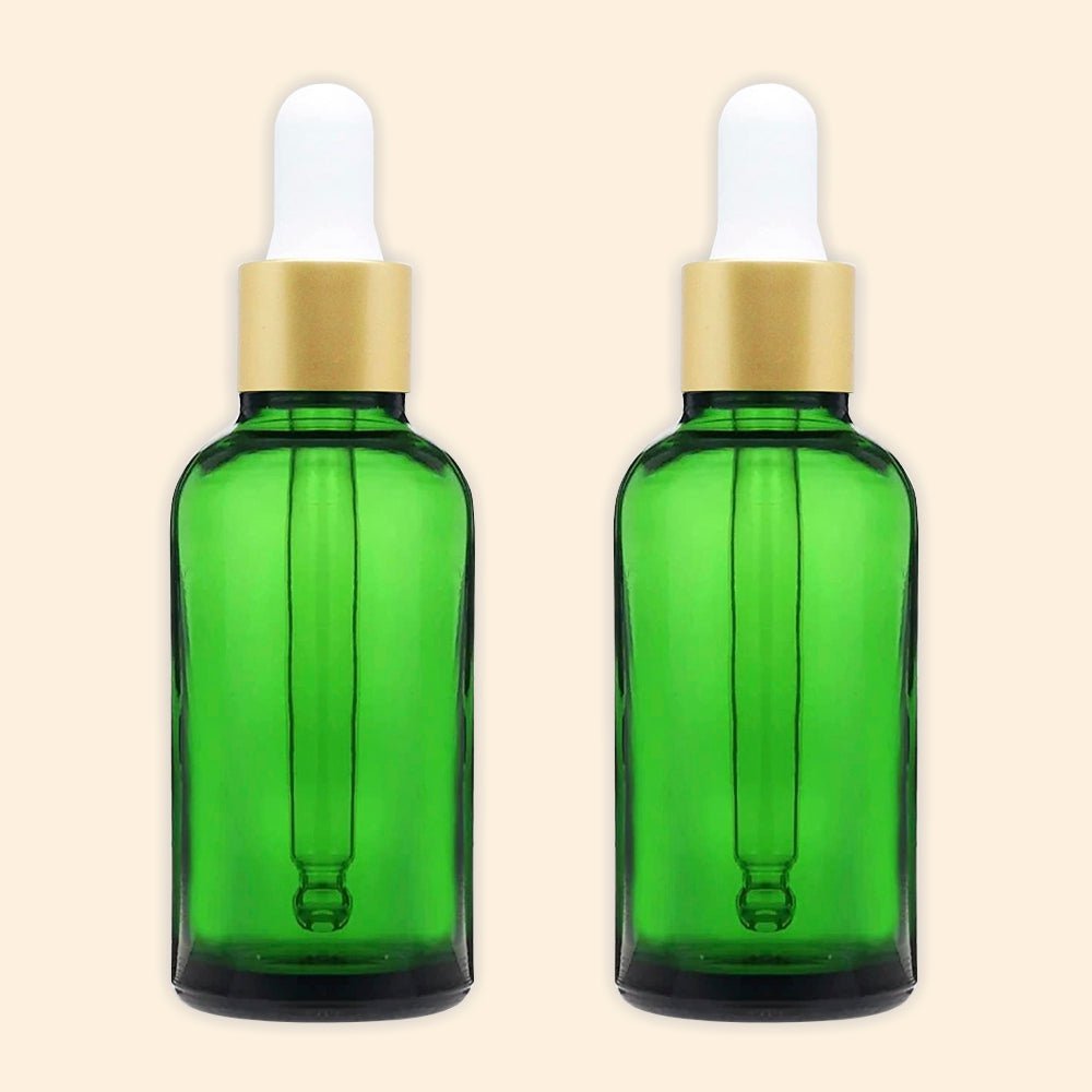 Salvia Glass Amber Bottles Amber Green Color Bottles 30ml