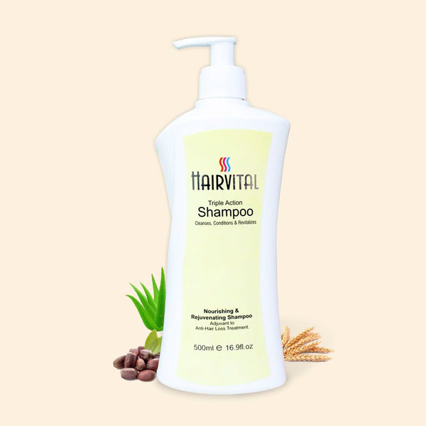 Salvia Hairvital,Dry Hair Pack of 1 Hairvital Triple Action Shampoo With Goodness of Aloe Vera Jojoba Oil and Vitamin-E Prevents Hair Fall, Promotes Hair Growth 500ml