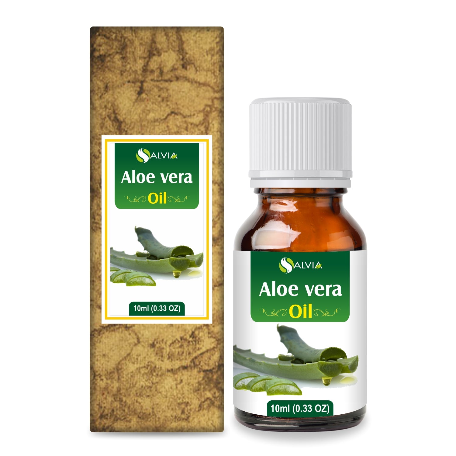 Salvia Natural Carrier Oils 10ml Aloe Vera Oil (Aloe Barbadensis) 100% Pure & Natural Carrier Oil