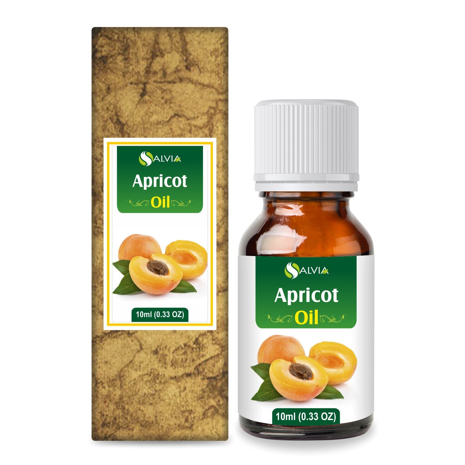 Salvia Natural Carrier Oils 10ml Apricot Oil (Prunus armeniaca) 100% Natural Pure Carrier Oil