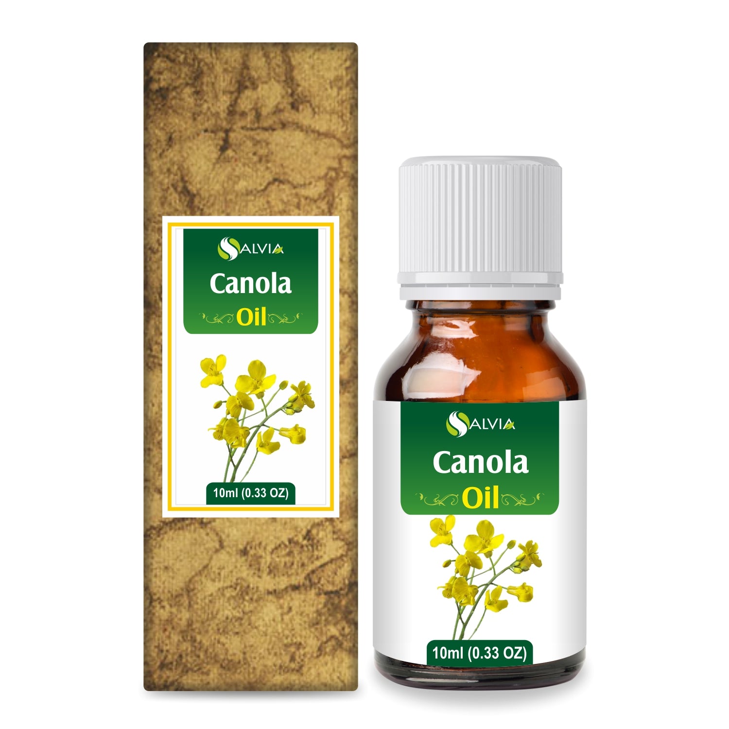 Salvia Natural Carrier Oils 10ml Canola Oil ( Brassica napus)100% Natural Pure Carrier Oil
