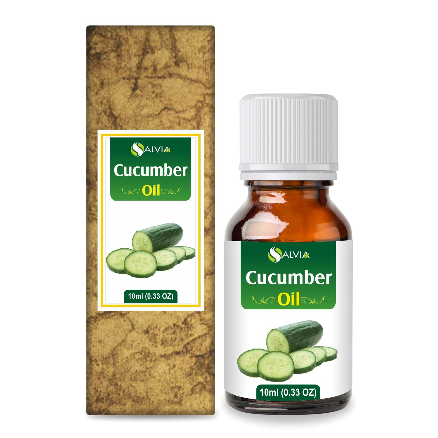 Salvia Natural Carrier Oils 10ml Cucumber Oil 100% Natural Pure Carrier Oil