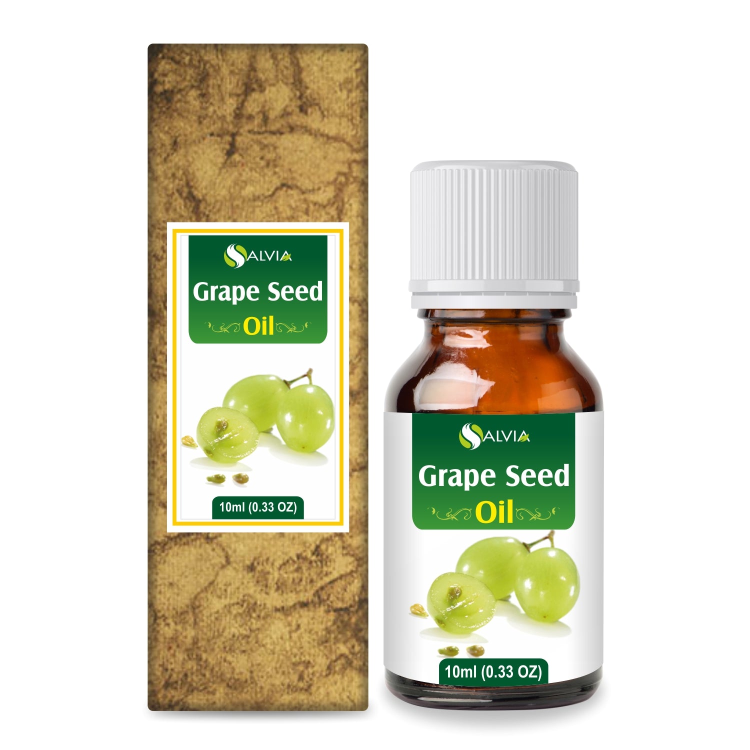 Salvia Natural Carrier Oils 10ml Grape Seed Oil Natural & Pure Carrier oil