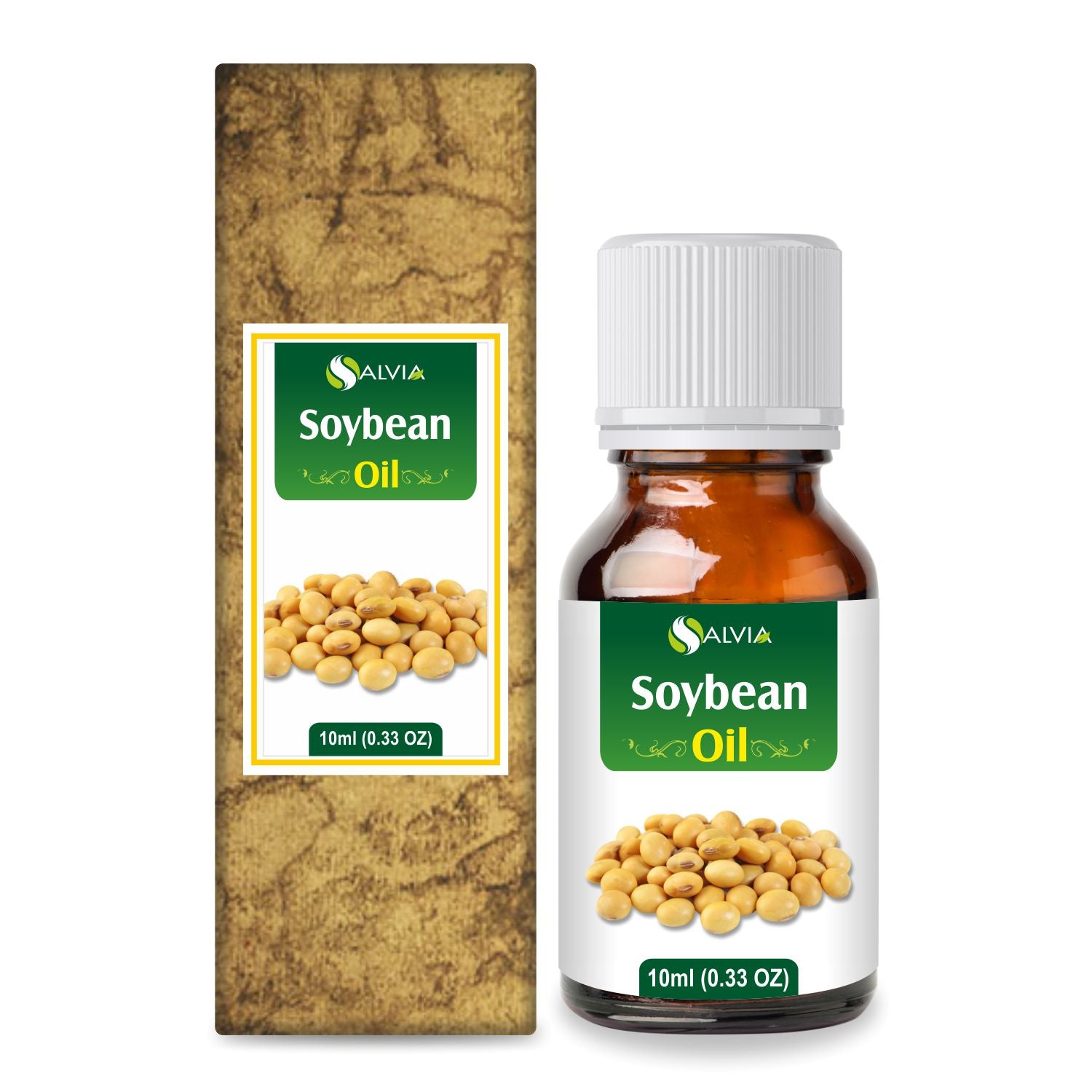 Salvia Natural Carrier Oils 10ml Soybean Oil (Glycine Max) 100% Natural Carrier Oil