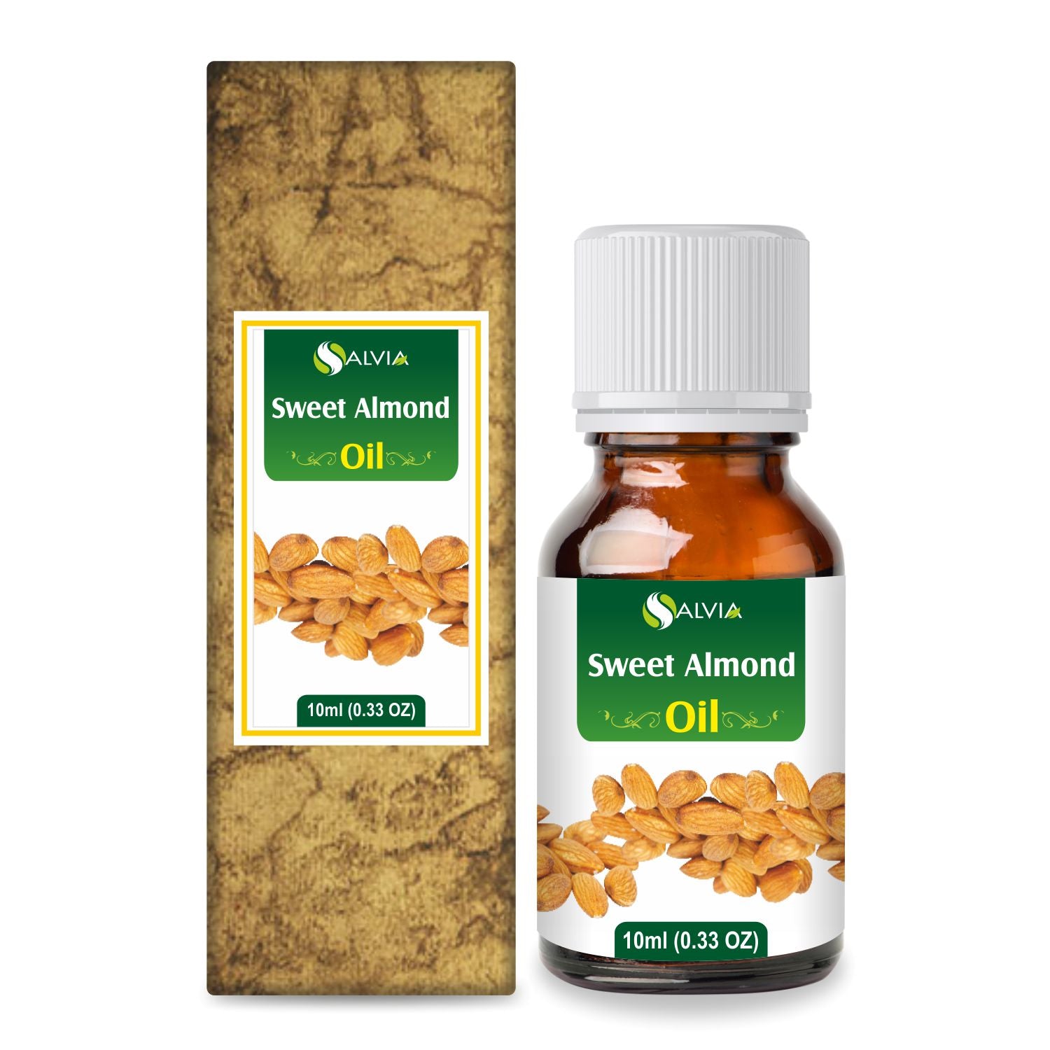 Salvia Natural Carrier Oils,Dry Hair,Oil for dry hair 10ml Sweet Almond Oil