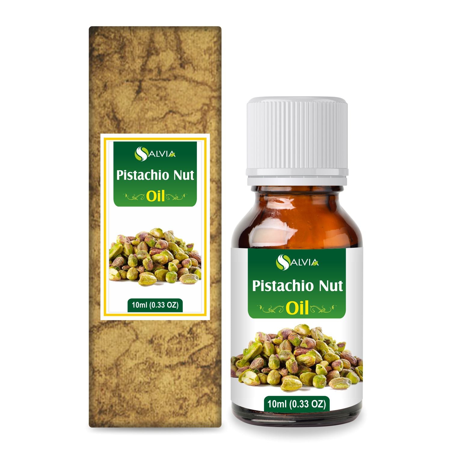 Salvia Natural Carrier Oils, Hair Fall,Anti Ageing,Anti-ageing Oil 10ml Pistachio Nut Oil (Pistacia Vera) Pure Natural Carrier Oil
