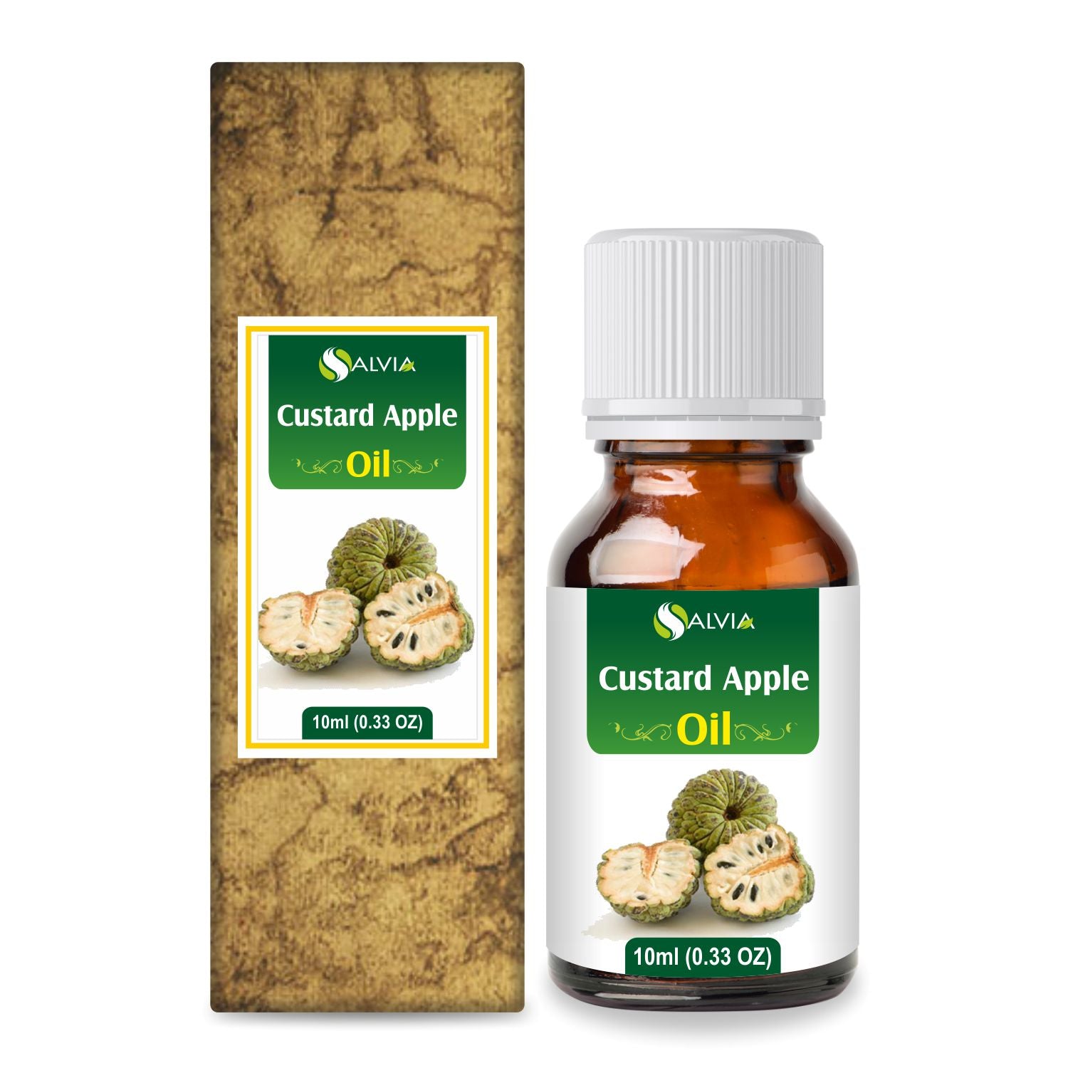 Salvia Natural Carrier Oils,Sunscreen Oil 10ml Custard Apple Seed Oil