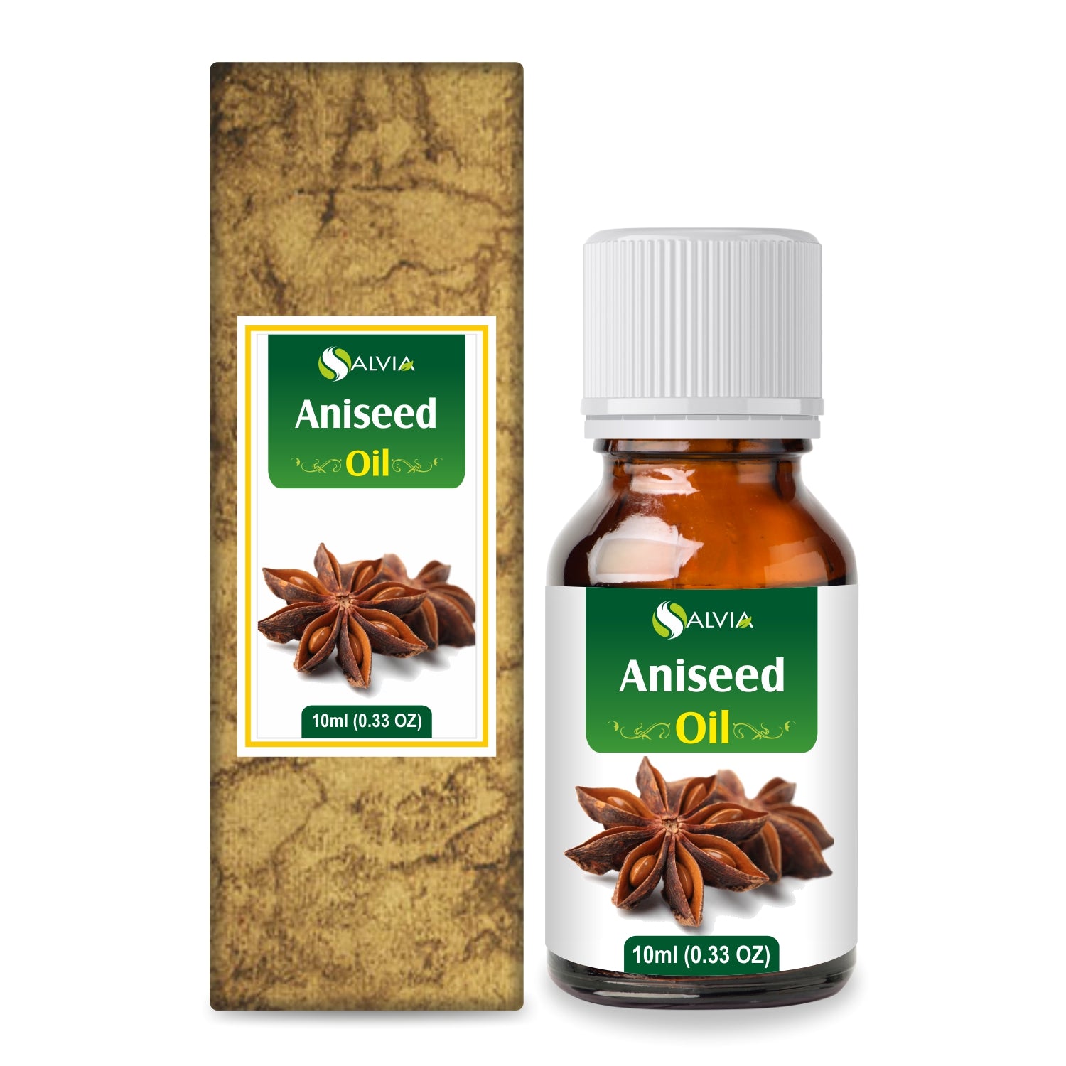 Salvia Natural Essential Oils 10ml Aniseed Oil (Pimpinella Anisum) Natural Pure Essential Oil