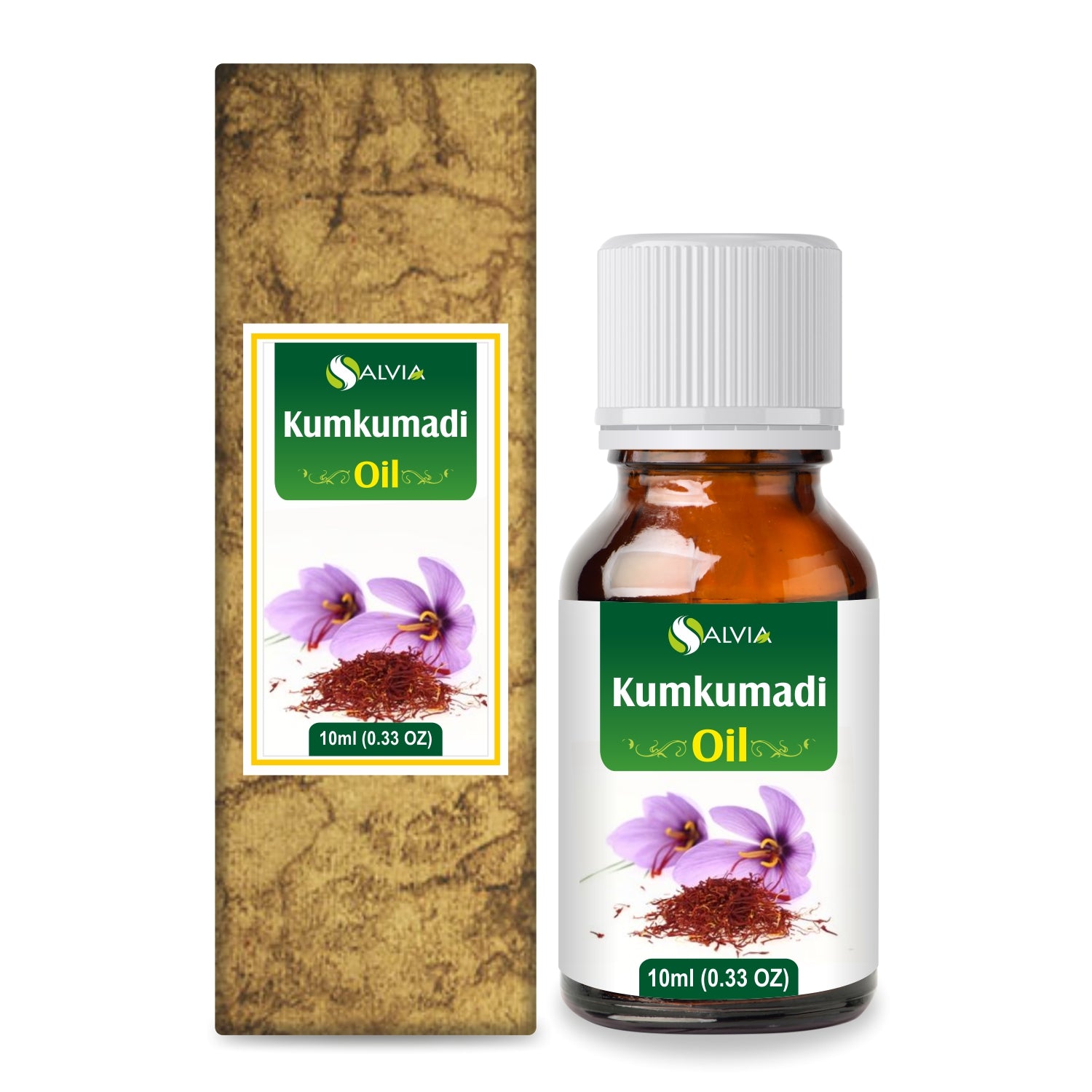 Salvia Natural Essential Oils,Dandruff,Greasy Oil,Anti Fungal,Anti-fungal Oil,Oil for Greasy Hair 10ml Kumkumadi Oil