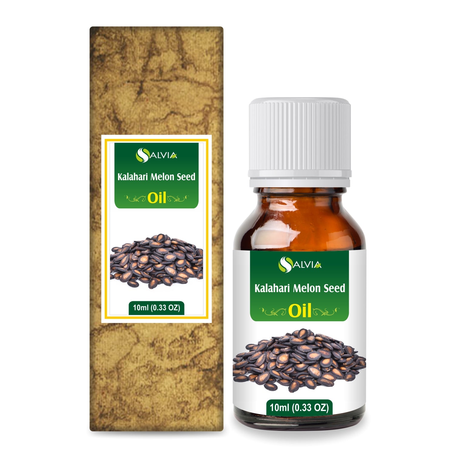 Salvia Natural Essential Oils,Dry Hair,Dry Skin,Moisturizing Oil,Oil for dry hair,Best Essential Oils for Hair 10ml Kalahari Melon Seed Oil