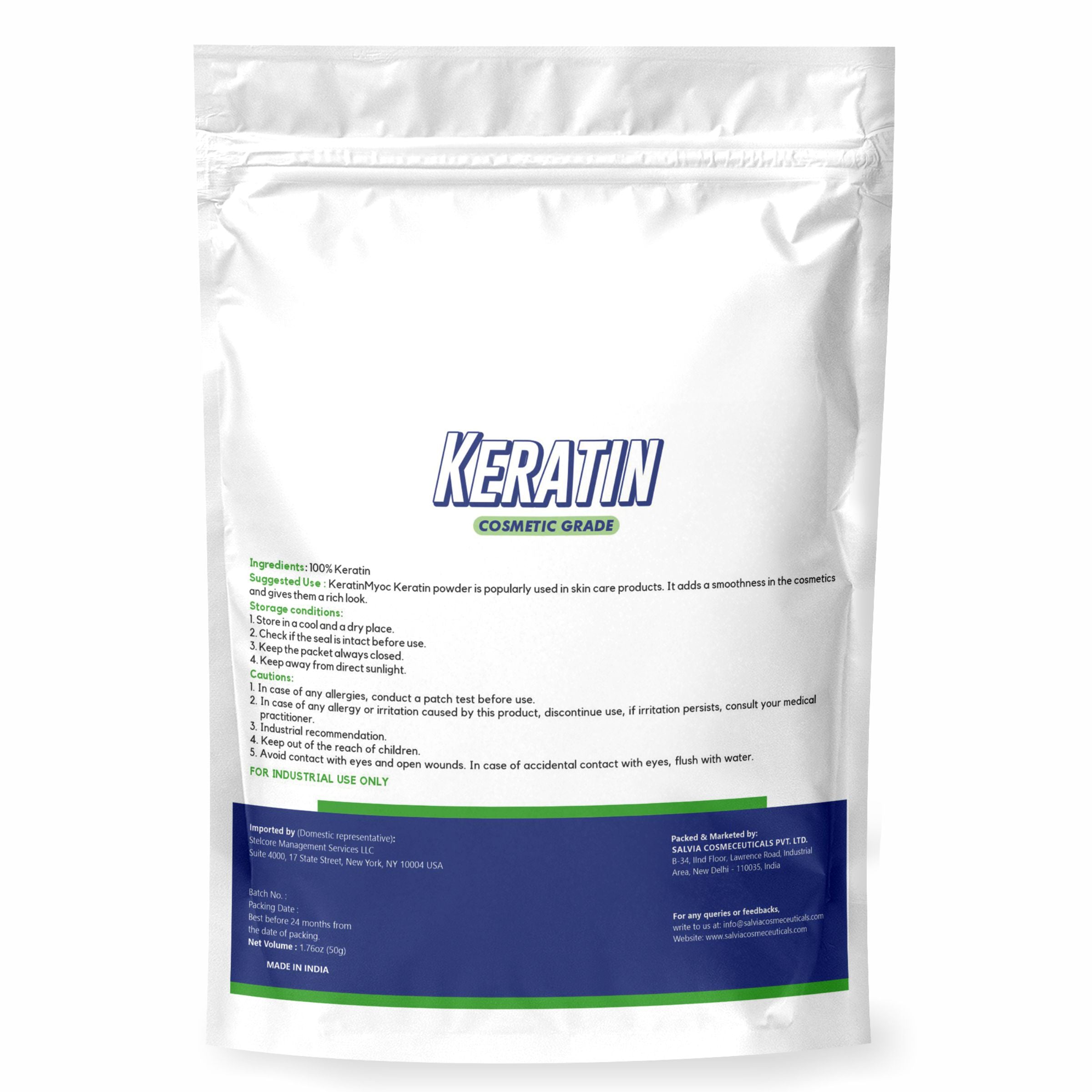 Shoprythm Cosmetic Raw Material,Cosmetic Raw Materials 50g Keratin Powder