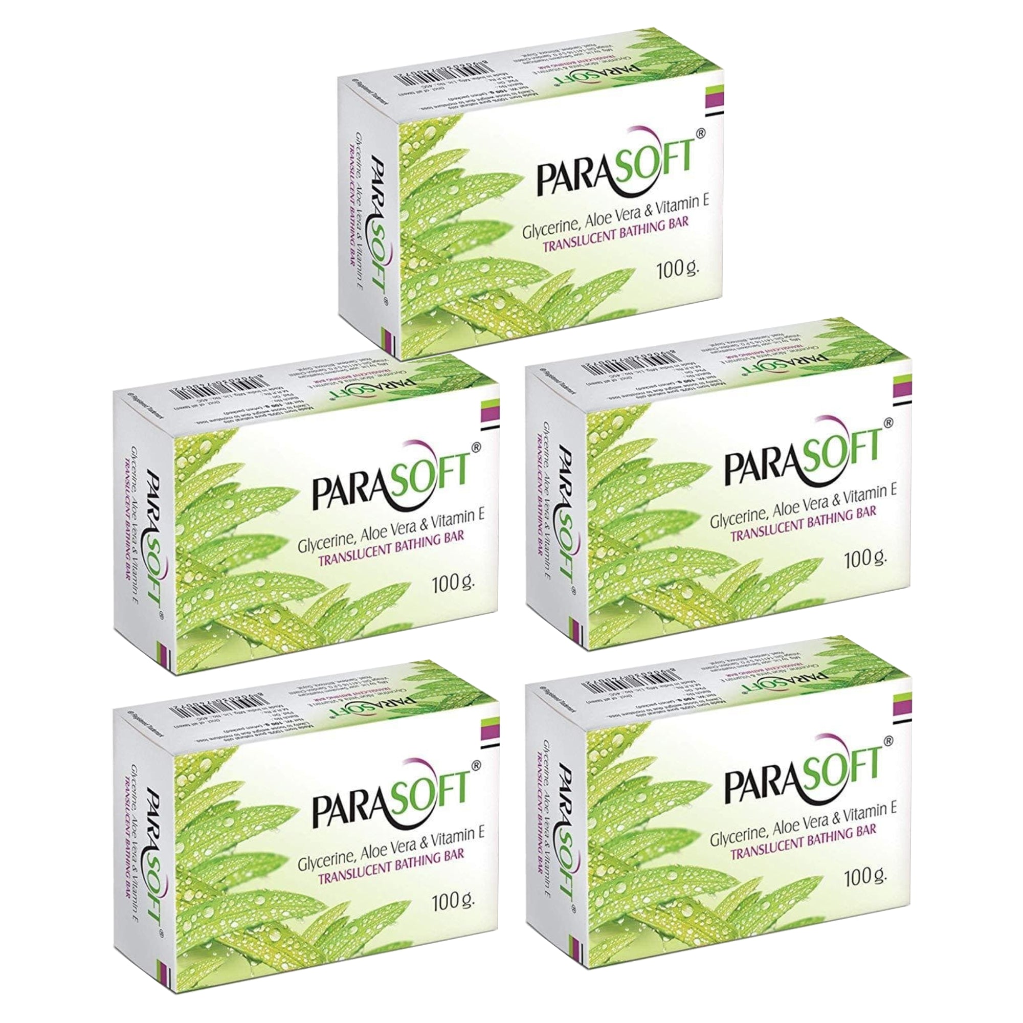 Shoprythm Dry,Parasoft Pack of 5 Salve Parasoft Soap 100g